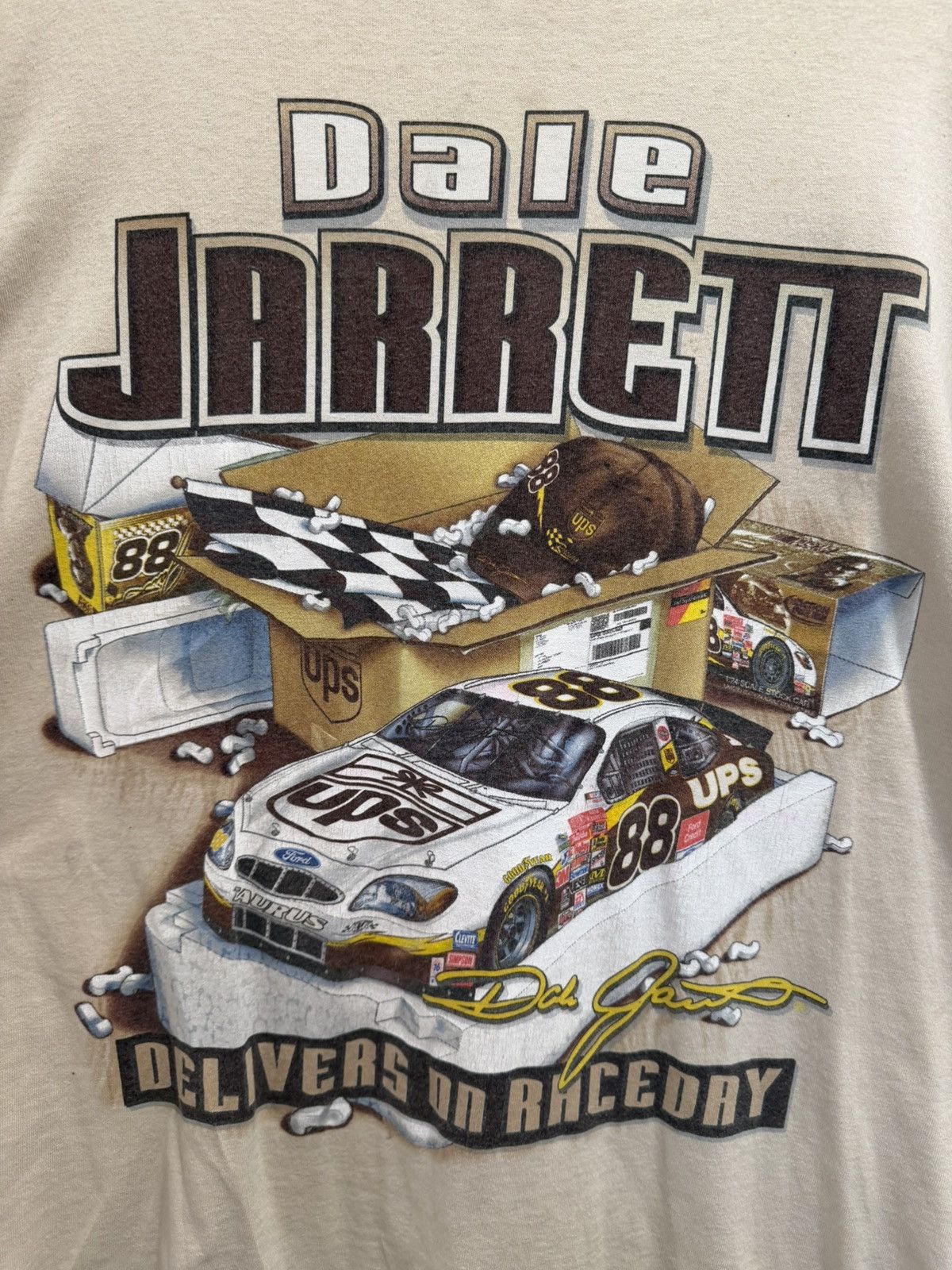 Other Dale Jarrett UPS Nascar Shirt Size US XL / EU 56 / 4 - 4 Thumbnail