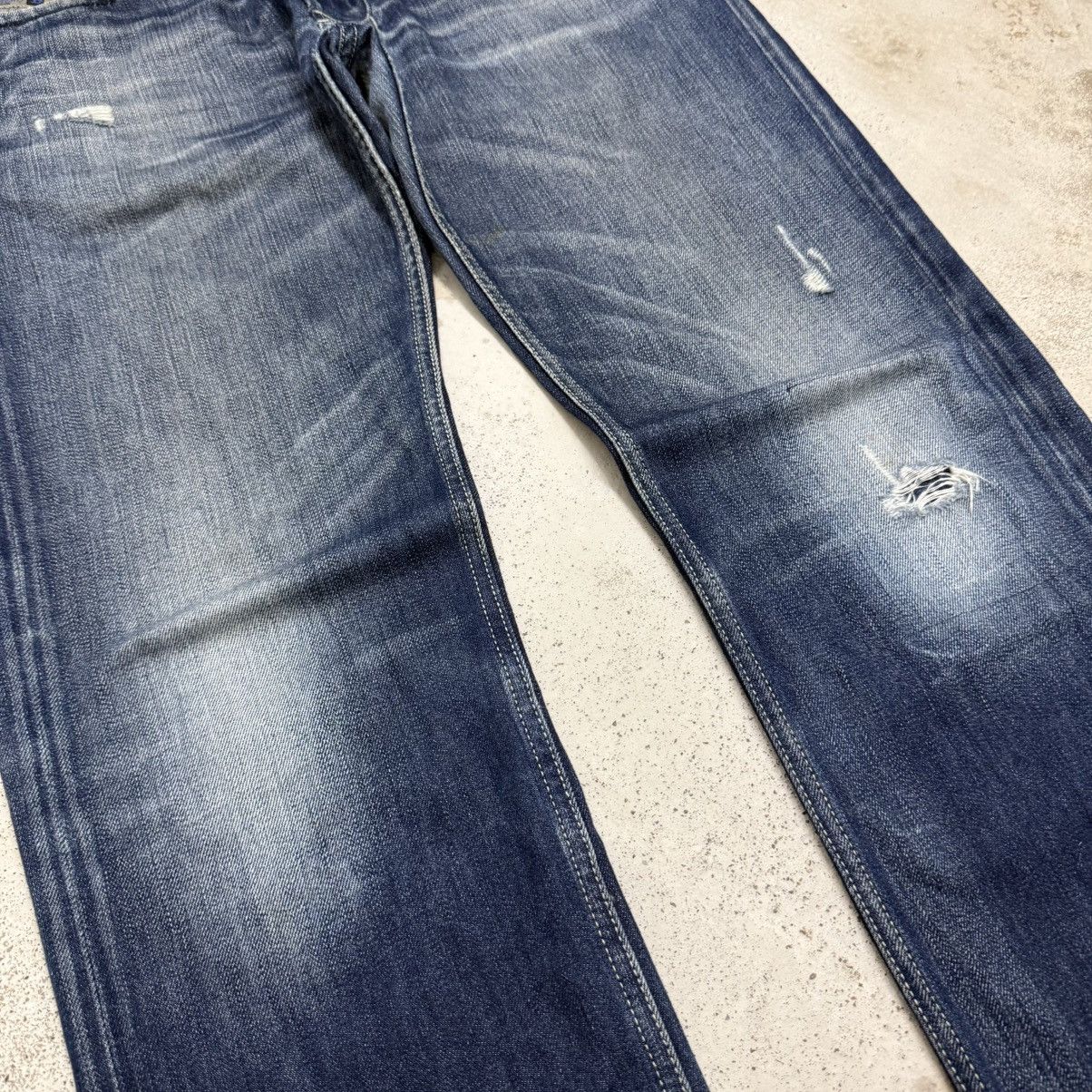 Diesel Diesel Industry Larkee Distress Whisker Button Denim Pants Size US 32 / EU 48 - 6 Thumbnail
