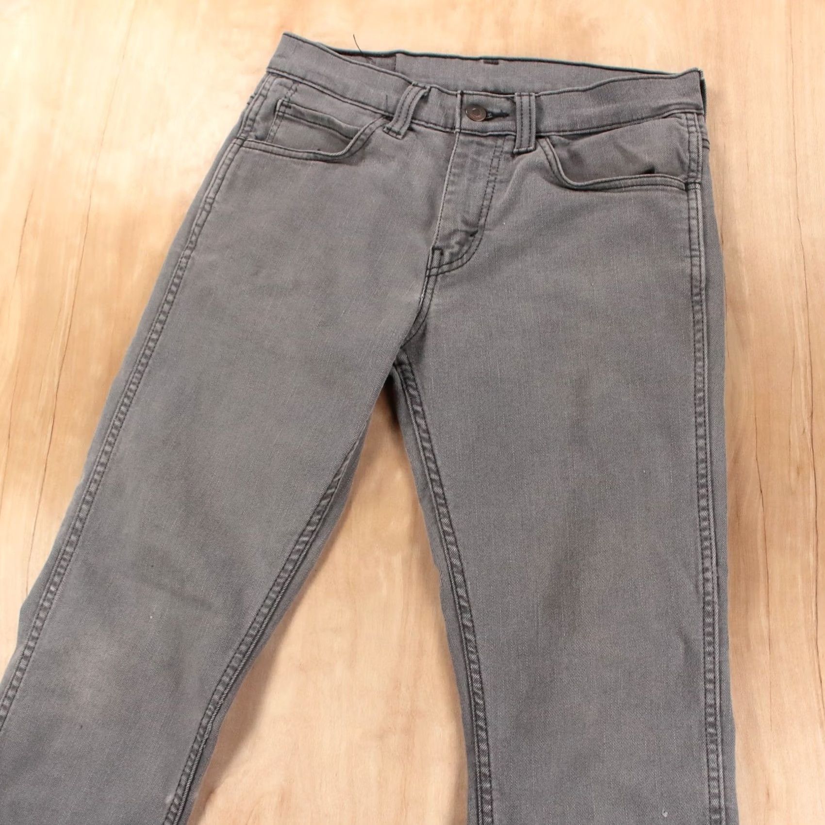 Levi's LEVI'S 511 Slim Fit Jeans 29x30 Gray Stretch Denim Paint Spots Tag Indie Sleaze Size US 29 - 3 Thumbnail