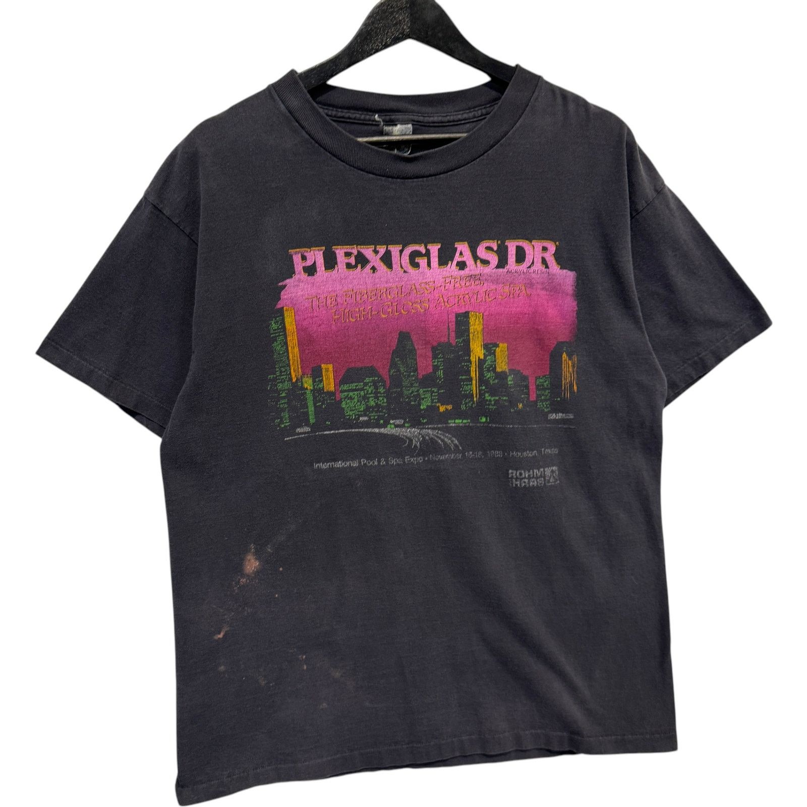 Anvil Vintage "Plexiglas Dr" Houston Texas Souvenir Tee 1988 XL Size US XL / EU 56 / 4 - 4 Thumbnail