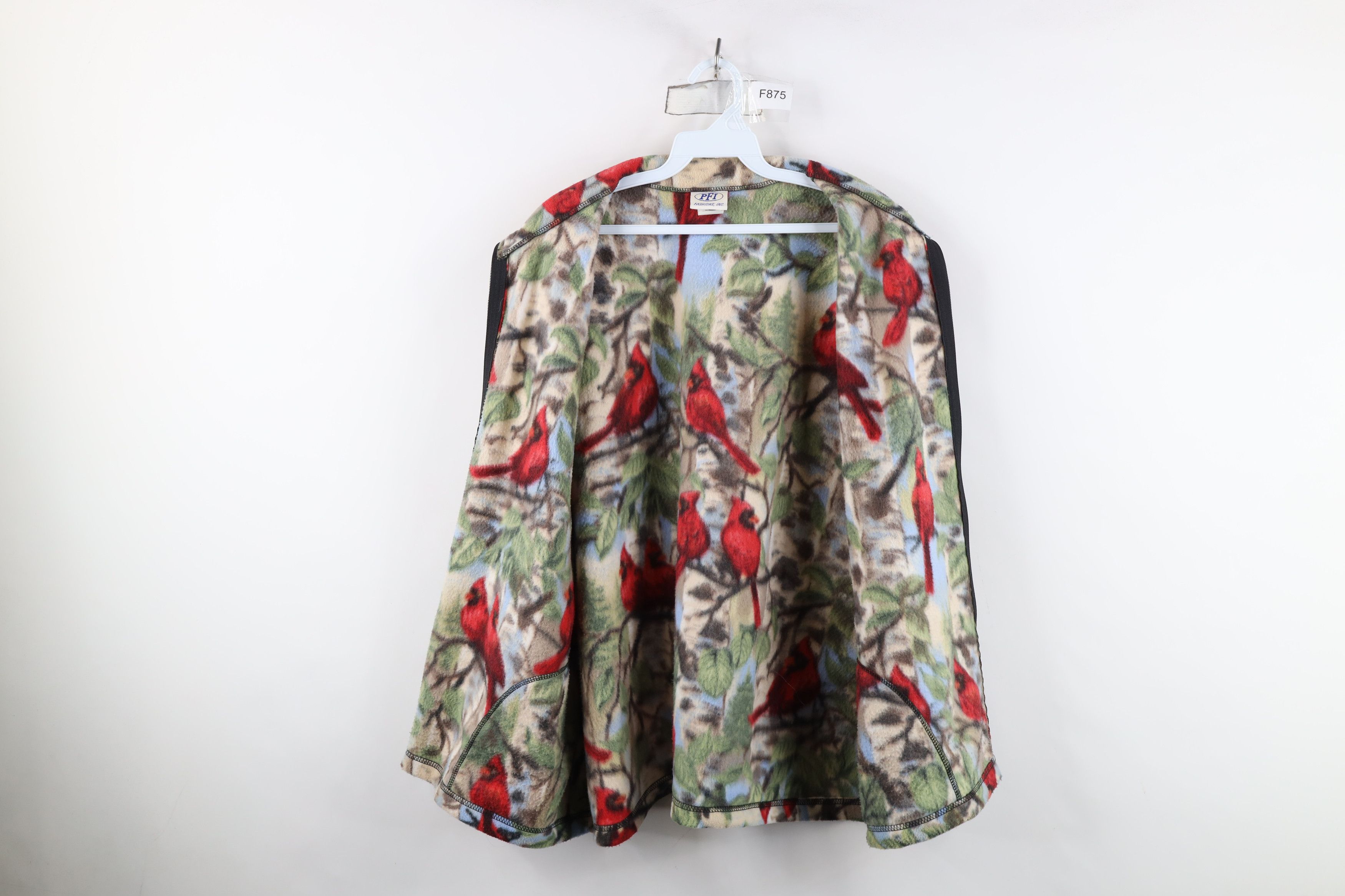 Vintage Vintage 90s Streetwear All Over Print Fleece Vest Jacket USA Size XL / US 12-14 / IT 48-50 - 10 Thumbnail