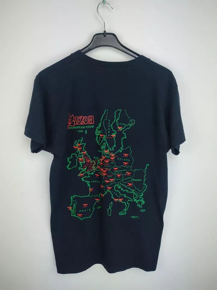 Vintage Vintage 1990 Saxon European concert tour Rock 'n' Roll Size US XL / EU 56 / 4 - 6 Thumbnail