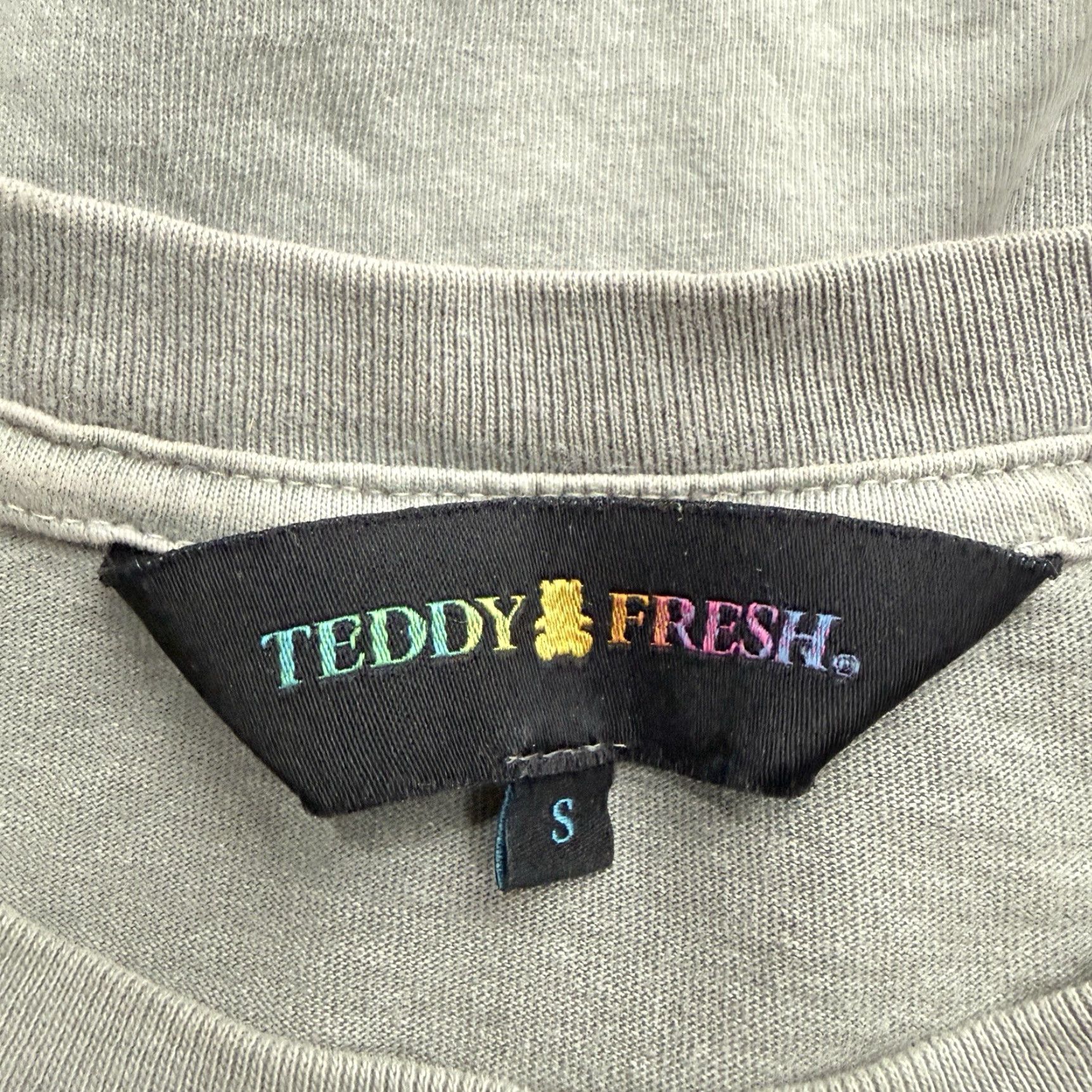 Teddy Fresh VINTAGE Teddy Fresh Shirt Mens Size S Gray Pocket Tee Size US S / EU 44-46 / 1 - 4 Thumbnail