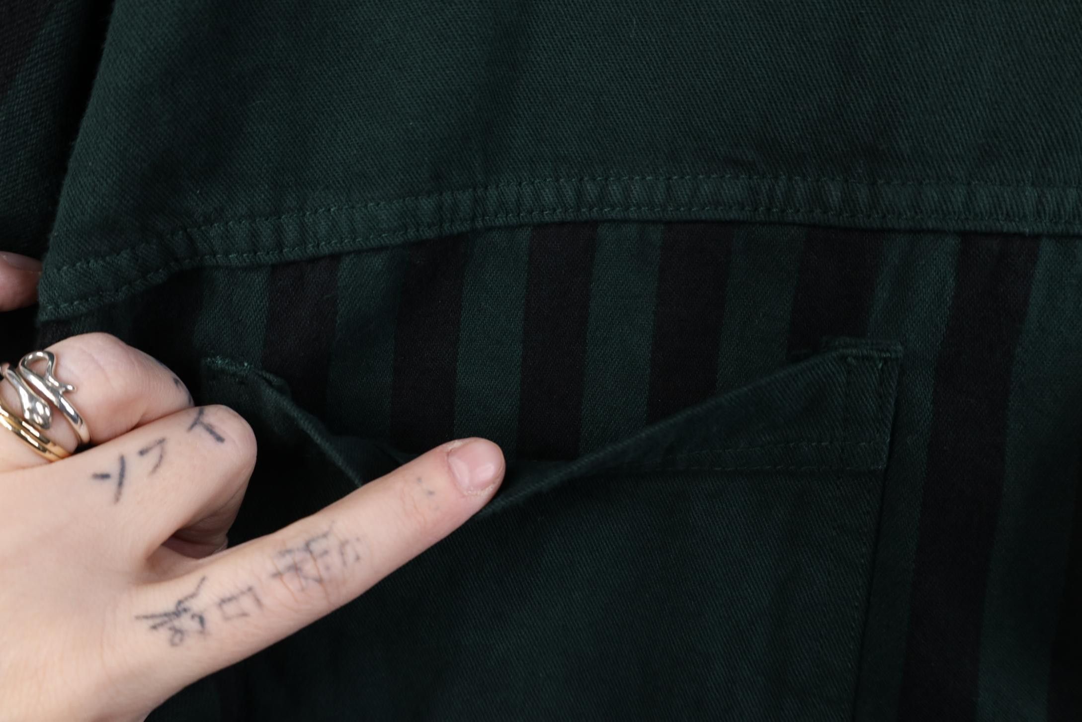 Vintage Deadstock Vintage 90s Streetwear Denim Button Shirt Green Size US L / EU 52-54 / 3 - 7 Thumbnail