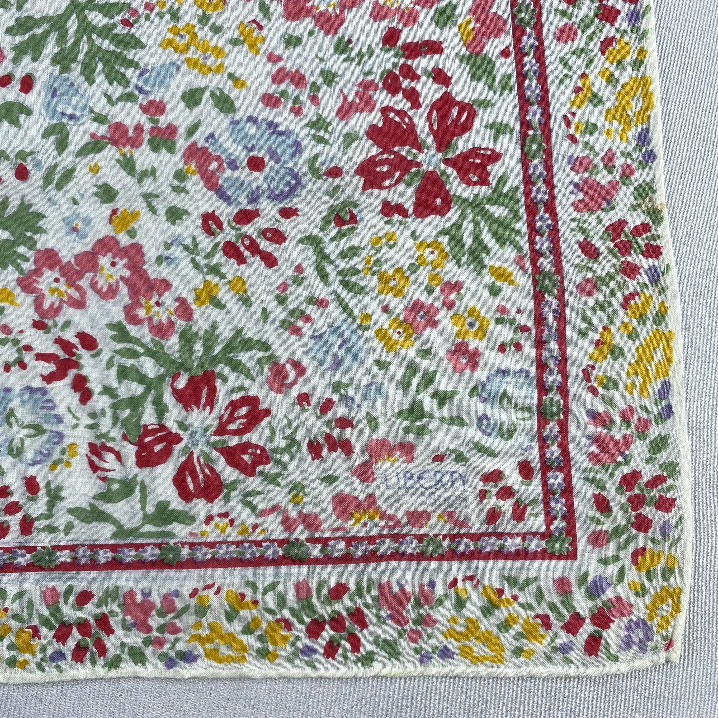 Liberty × Vintage Liberty Neckerchief / Bandana / Handkerchief-P606 Size ONE SIZE - 3 Thumbnail