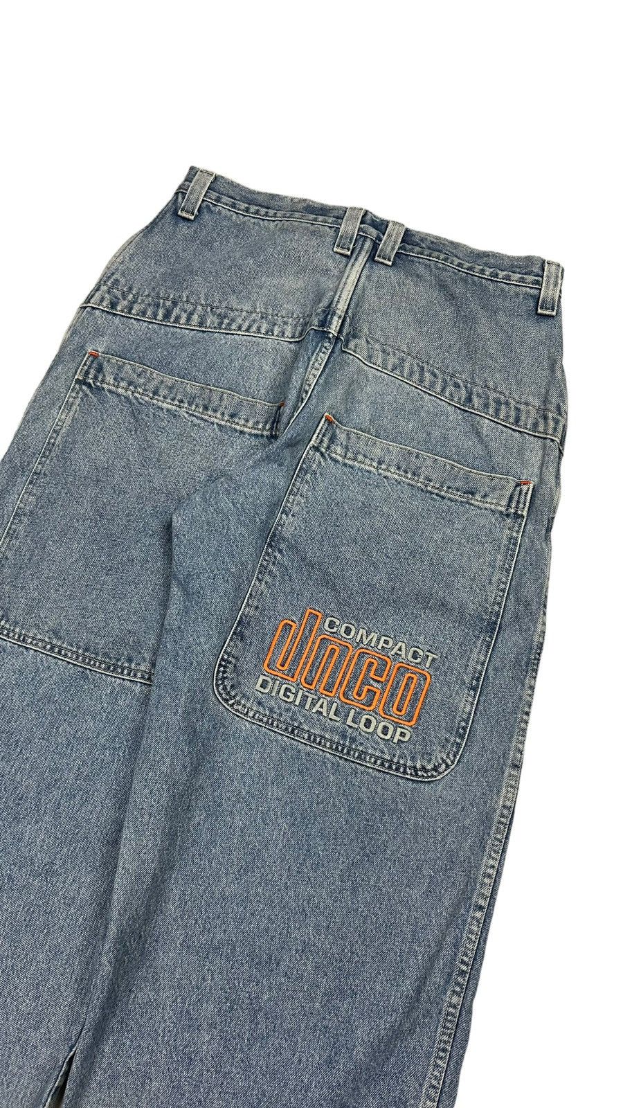 JNCO × Vintage Super Rare Y2K JNCO Solid State 313 CD Baggy Cargo Jeans Size US 33 - 6 Thumbnail