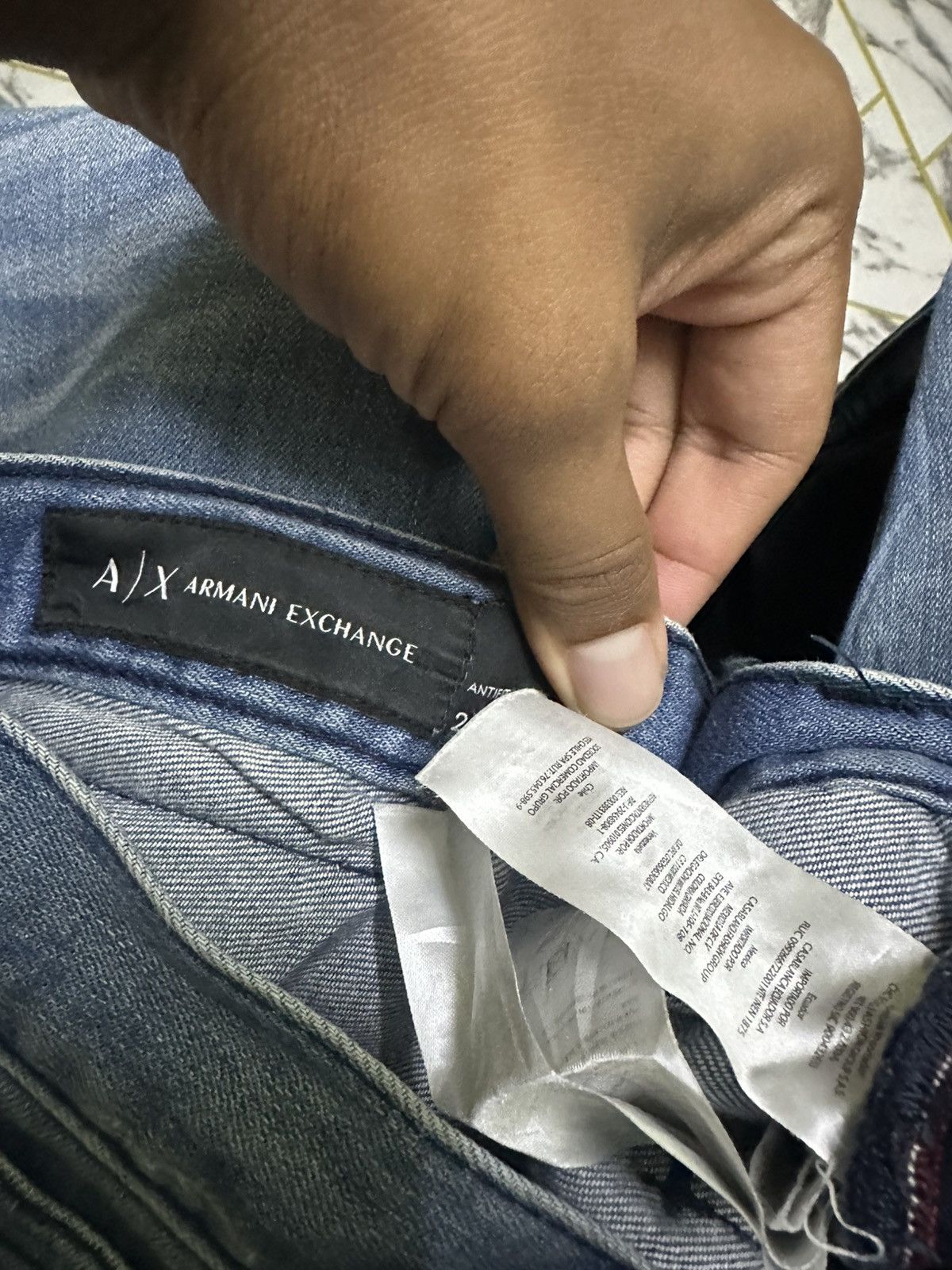 Armani Exchange 👹Armani Exchange Washed Baggy Jeans Size US 29 - 9 Thumbnail