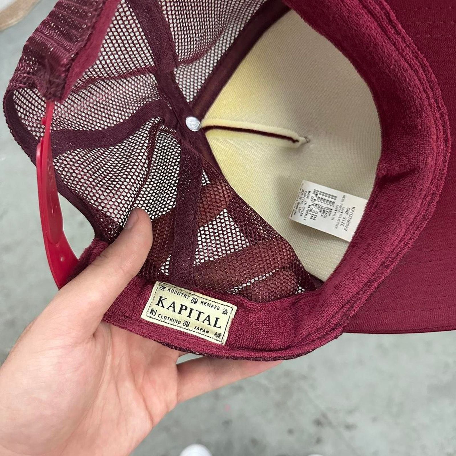 Kapital Kapital Puff Print Laundry Denim Shrink Trucker Hat One Size Size ONE SIZE - 5 Thumbnail
