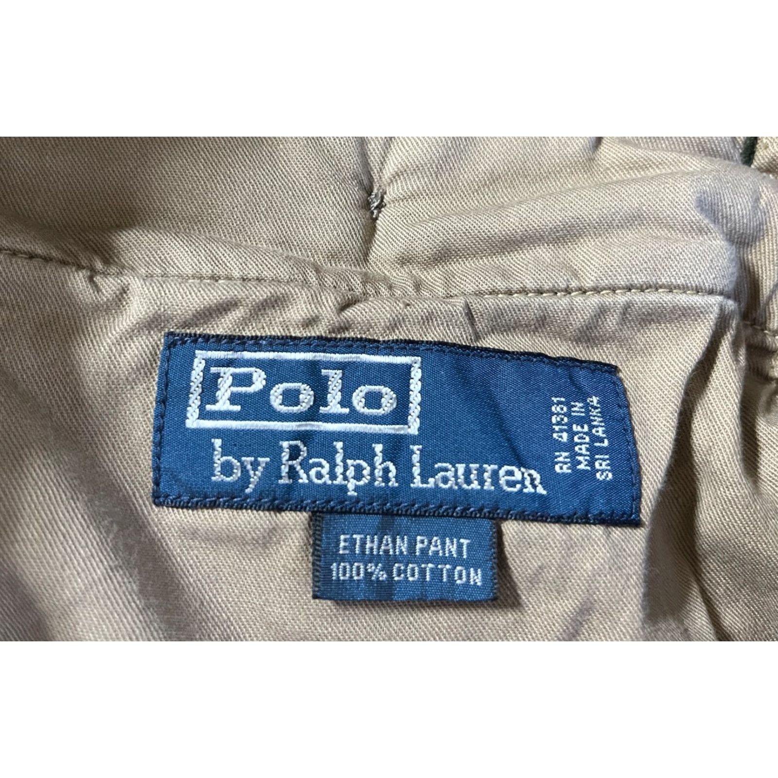 VINTAGE Polo Ralph Lauren Men’s Corduroy Ethan Pant Pleated Green 38x31 Chino Relaxed Straight 100% Cotton Polo Ralph Lauren Mens