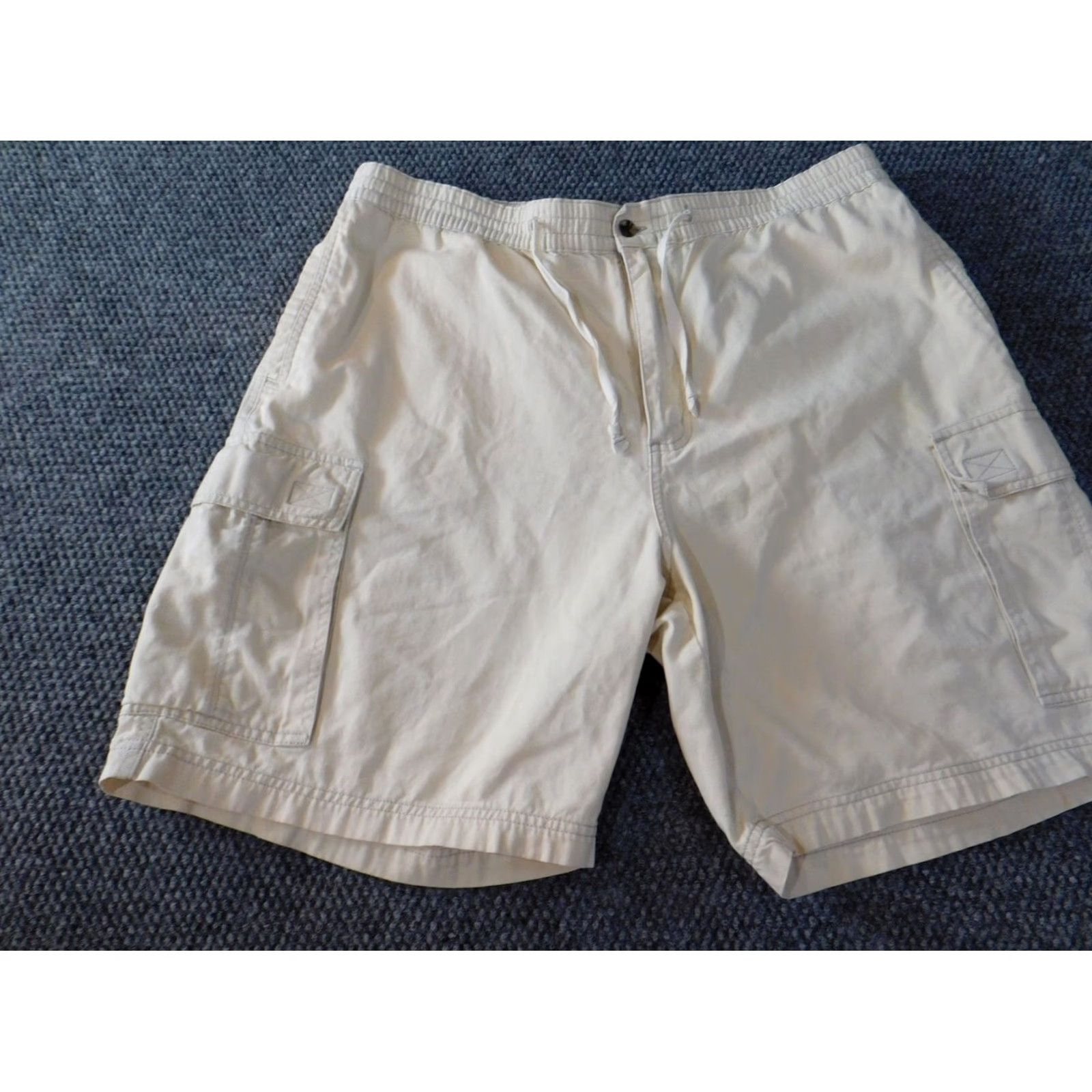 Bugle Boy VINTAGE Bugle Boy Cargo Shorts Men 34 Beige Regular Stretch Waist Flat Front Lightweight Brethable Beach 90s Size US 34 / EU 50 - 3 Thumbnail