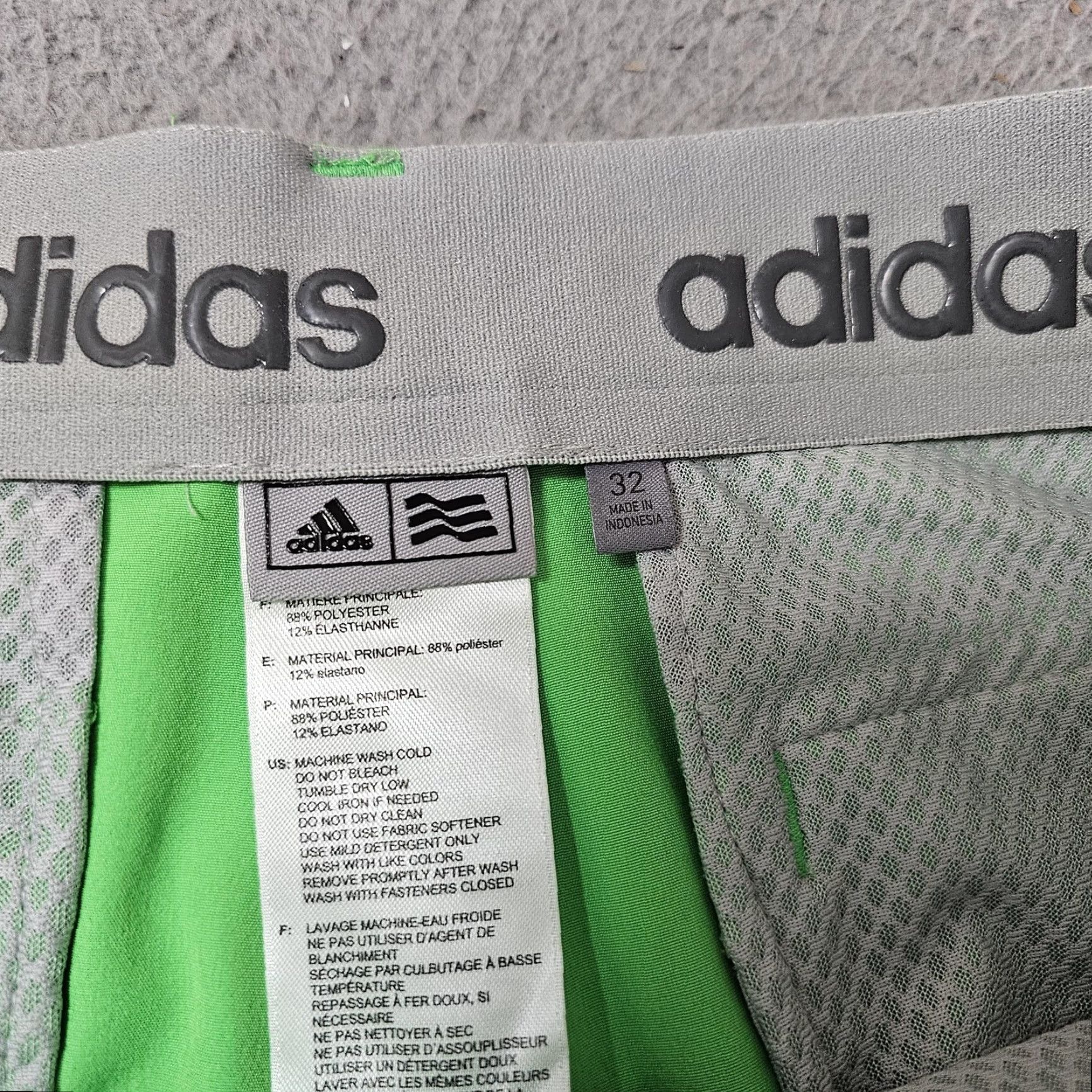 Adidas Adidas Shorts Mens 32 Green Golf Performance Stretch Flat Front Activewear Size US 32 / EU 48 - 2 Thumbnail