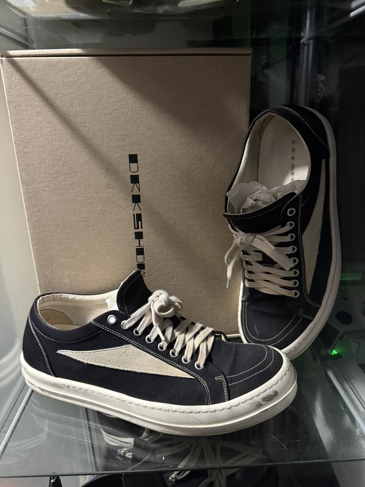 Rick Owens Rick Owens Drkshdw Vintage low top Size US 12 / EU 45 - 4 Thumbnail