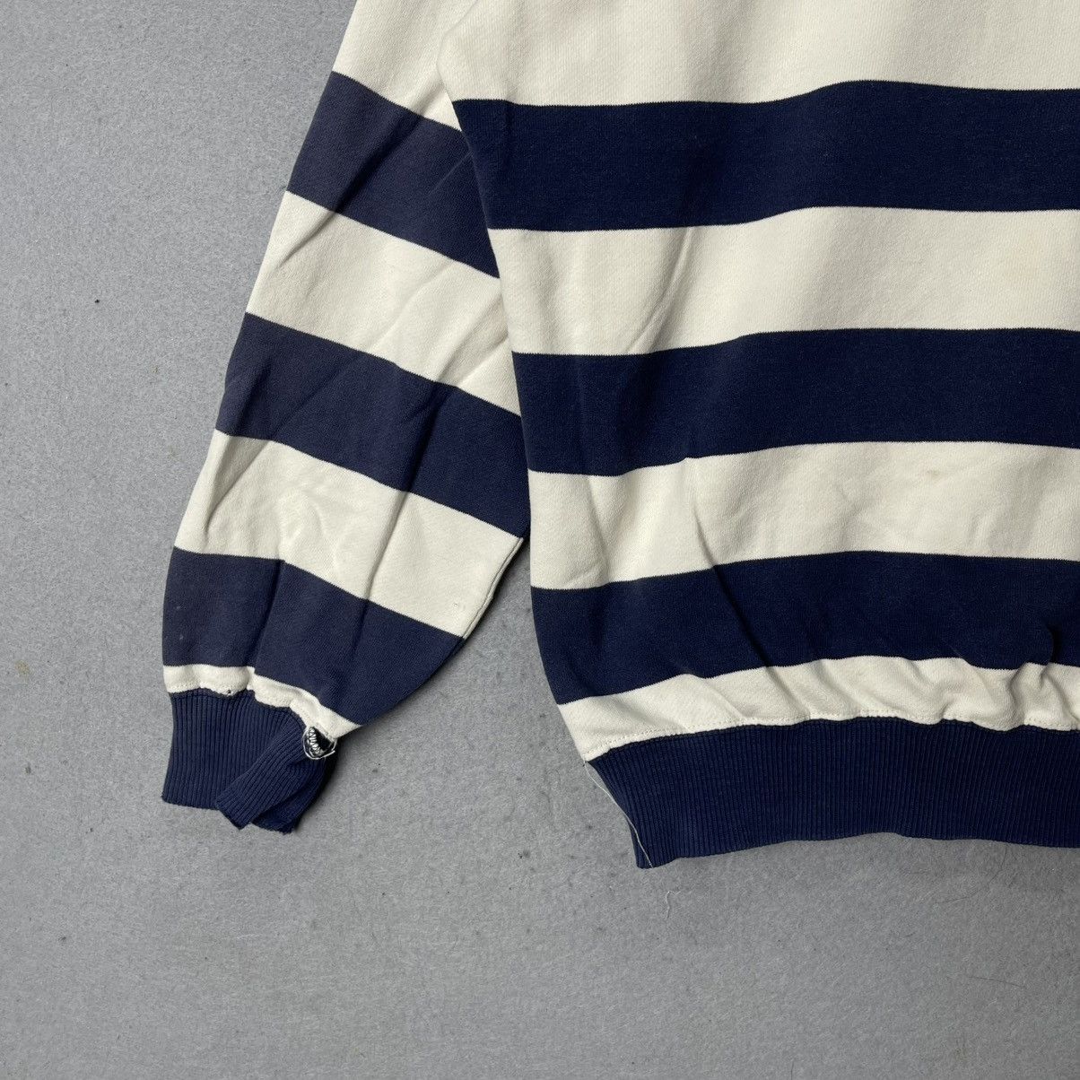 BIGI Vintage BIGI Collection Striped Sweatshirt Black White Size US M / EU 48-50 / 2 - 4 Thumbnail