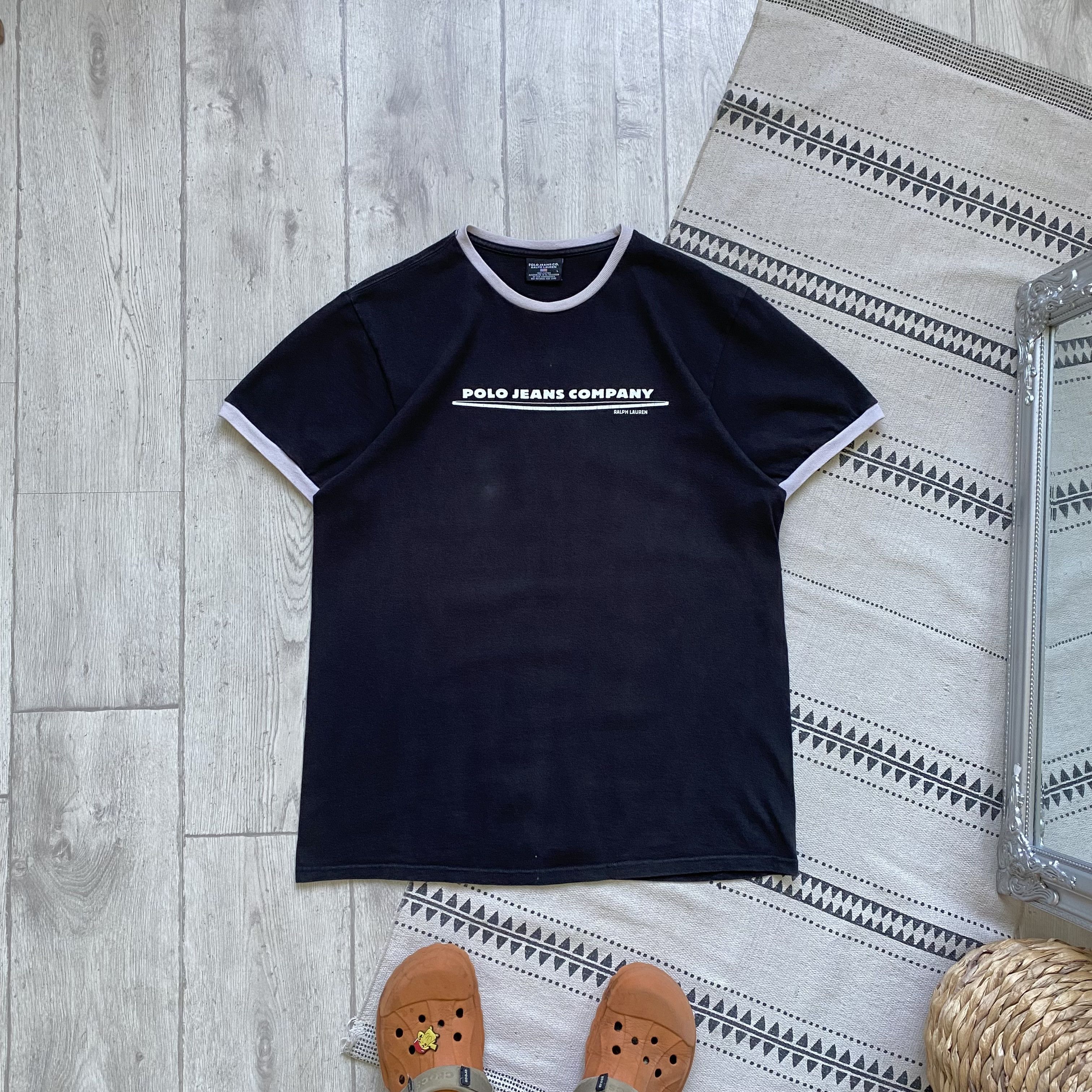 Polo Ralph Lauren Vintage 90s Polo Ralph Lauren tee Jeans Company Size US L / EU 52-54 / 3 - 1 Thumbnail