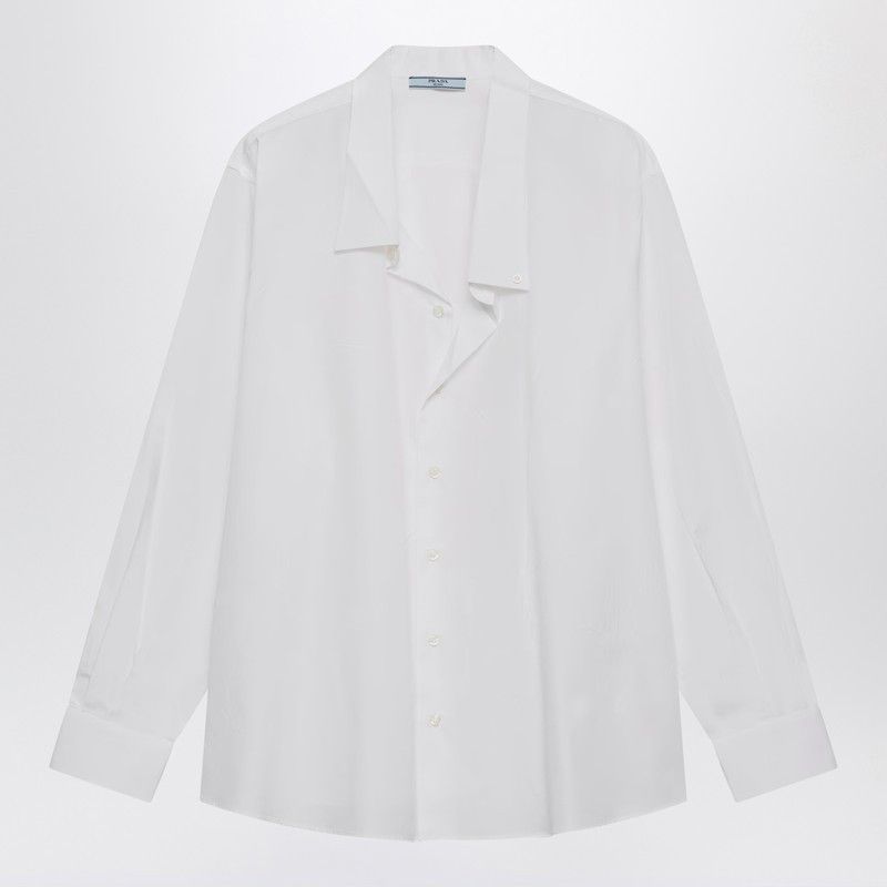 Prada Prada White Poplin Shirt Size M / US 6-8 / IT 42-44 - 1 Thumbnail