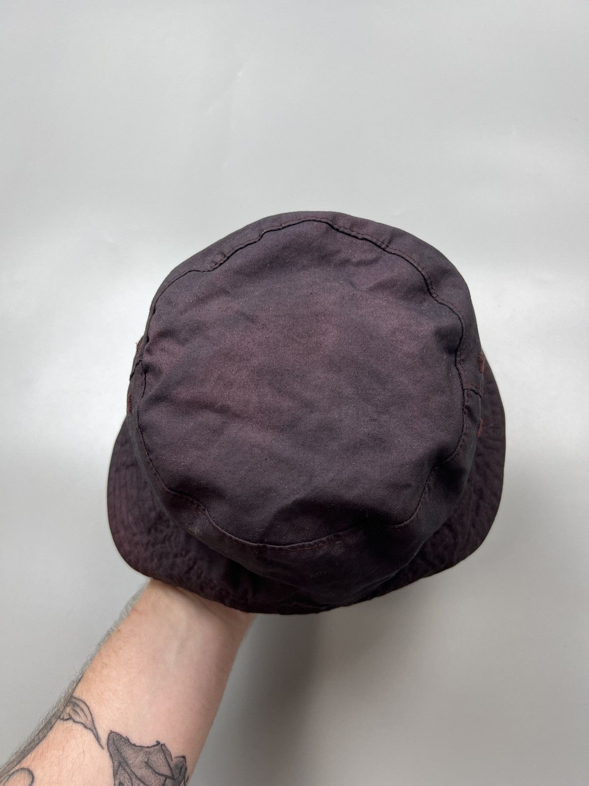 Barbour Barbour Purple Waxed Bucket Hat (Y0482) Size ONE SIZE - 6 Thumbnail