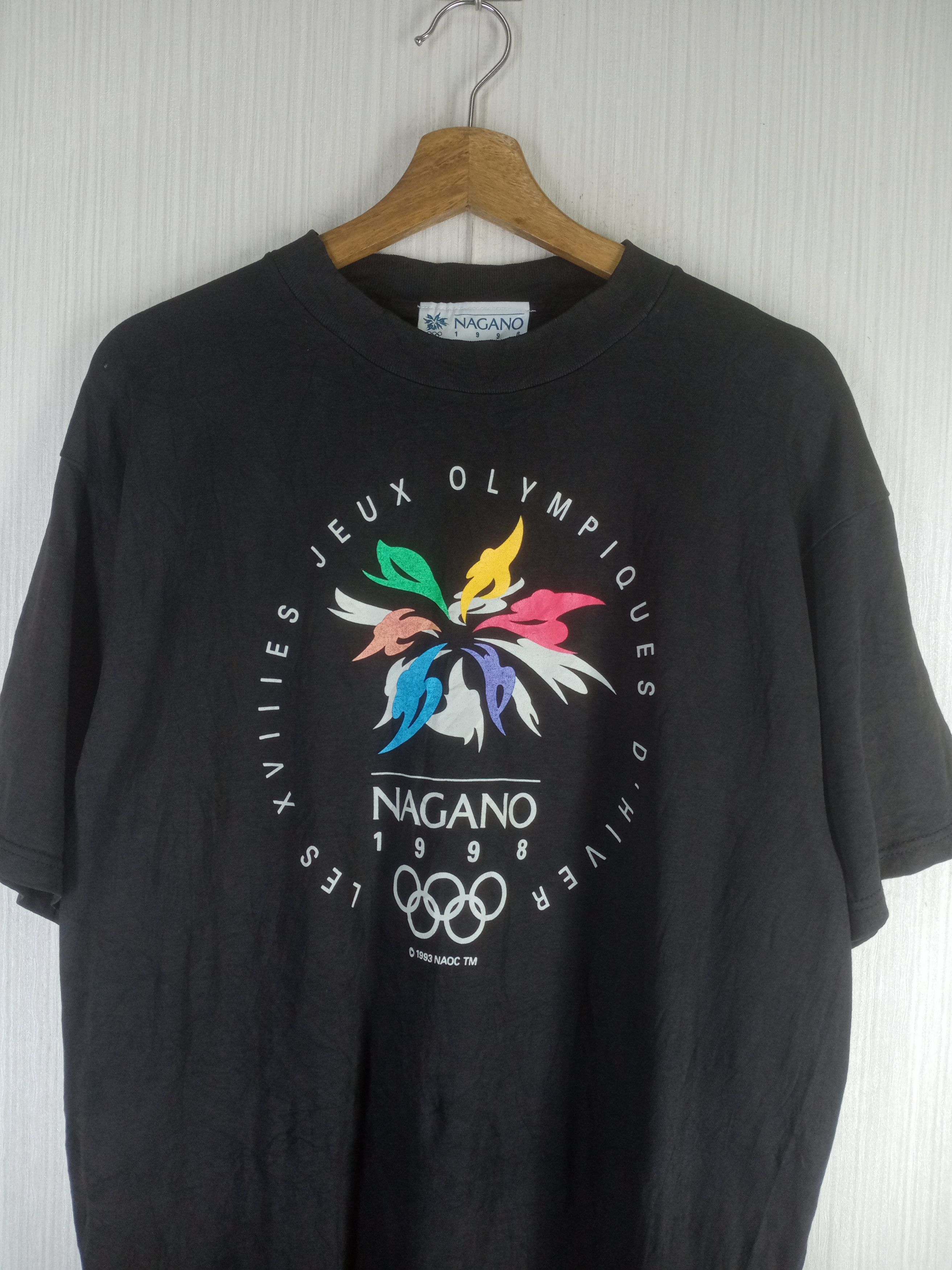 USA Olympics Rare Vintage 1998 Nagano Olympic Tshirt Size US L / EU 52-54 / 3 - 2 Thumbnail