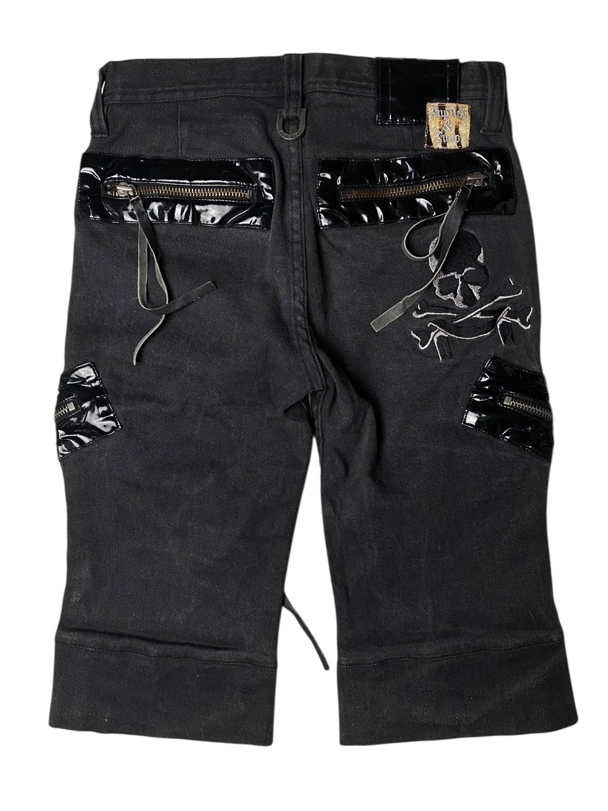 If Six Was Nine 2000's Jupiter Juno Skull Shorts Size US 26 / EU 42 - 2 Thumbnail