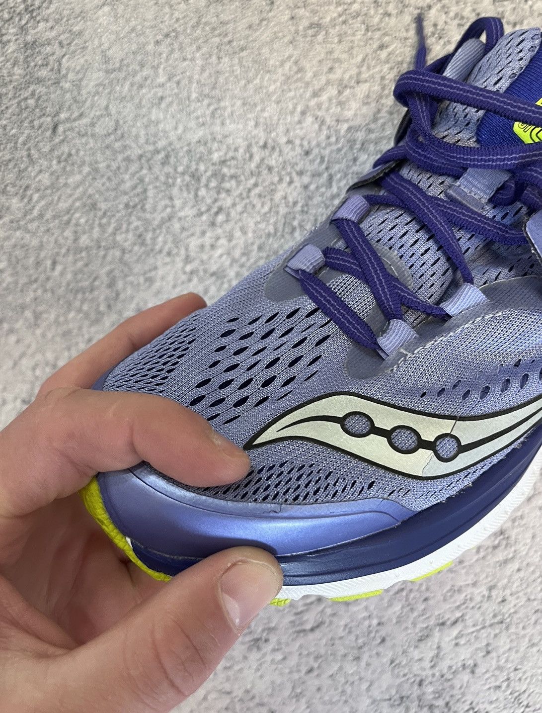 Saucony Saucony Hurricane ISO 3 W Women’s Running Shoes Purple Navy Size US 8.5 / IT 38.5 - 15 Thumbnail
