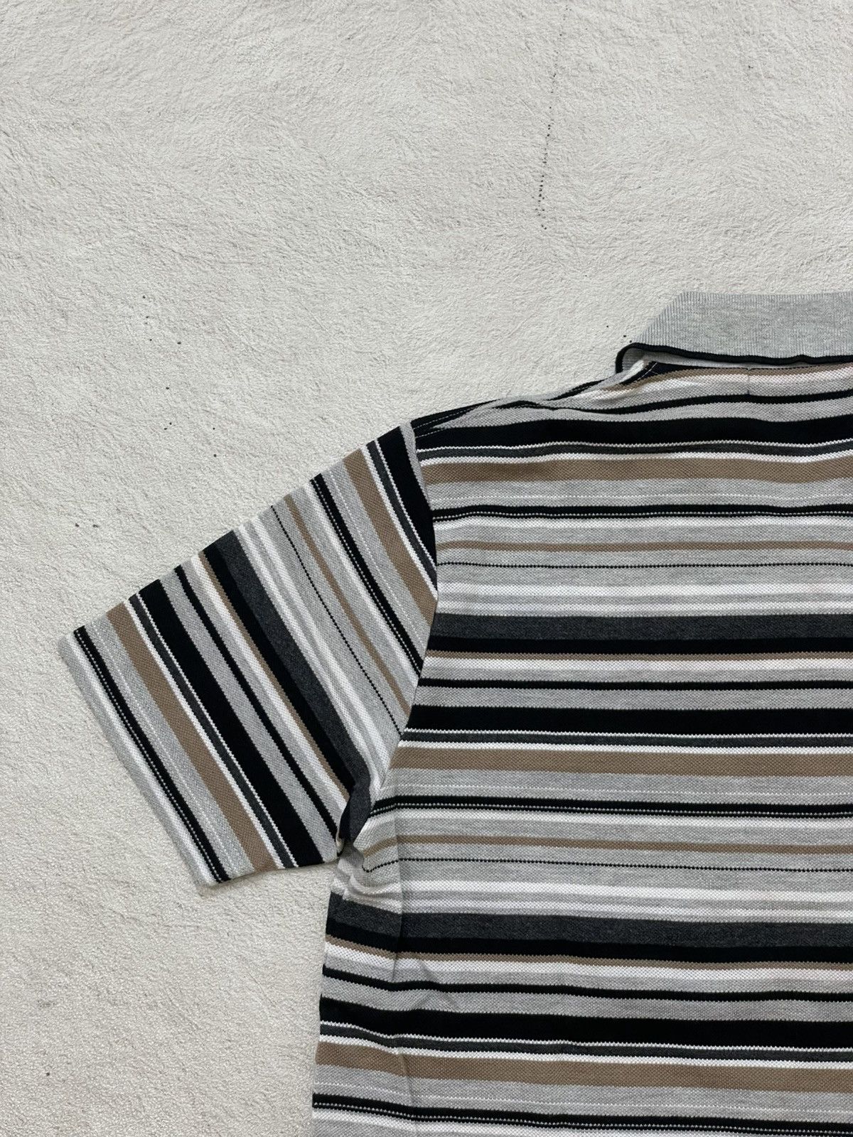 Issey Miyake 2000s Japanese Kansai Stripe Polo Shirt Y2K Ifsix Hysteric Size US M / EU 48-50 / 2 - 8 Thumbnail