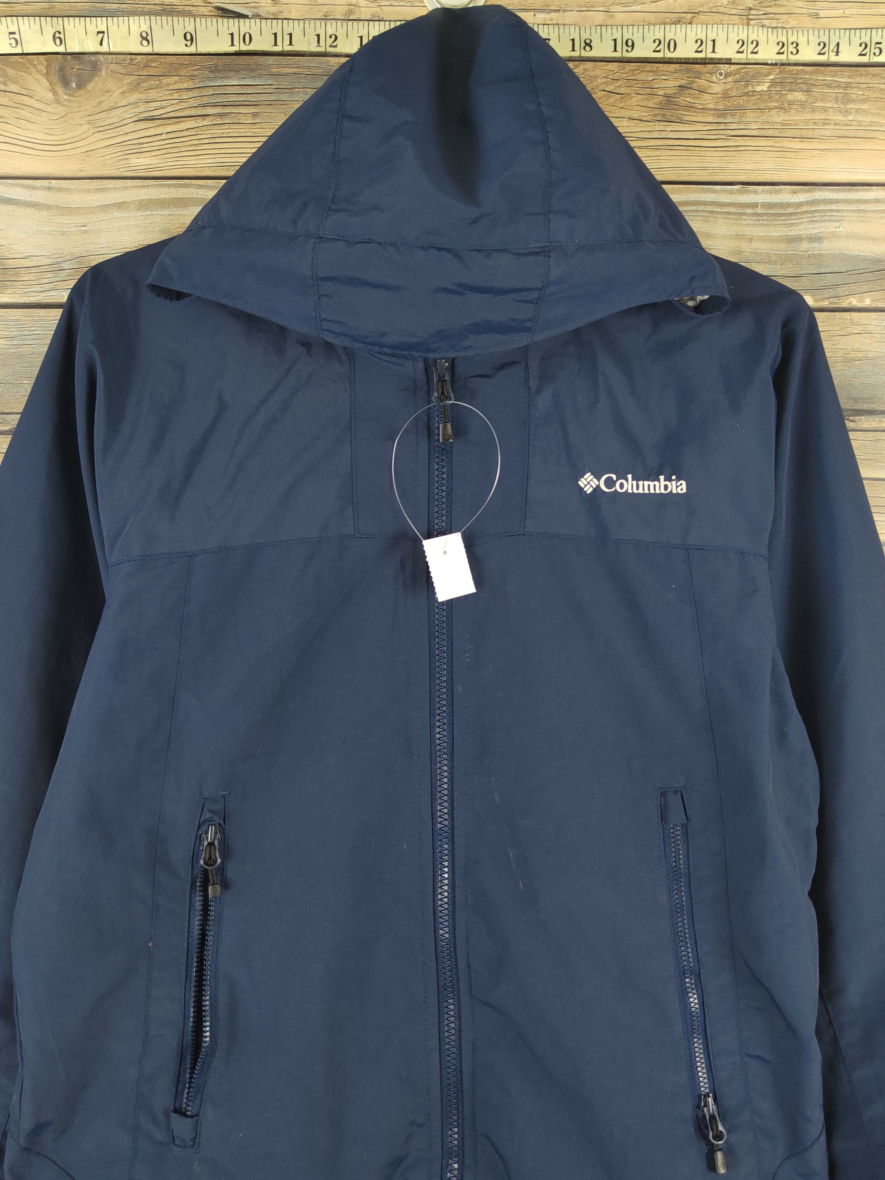 Columbia Columbia Navy Nylon Sportswear Hoodie Sweaters #W2255 Size US S / EU 44-46 / 1 - 2 Thumbnail
