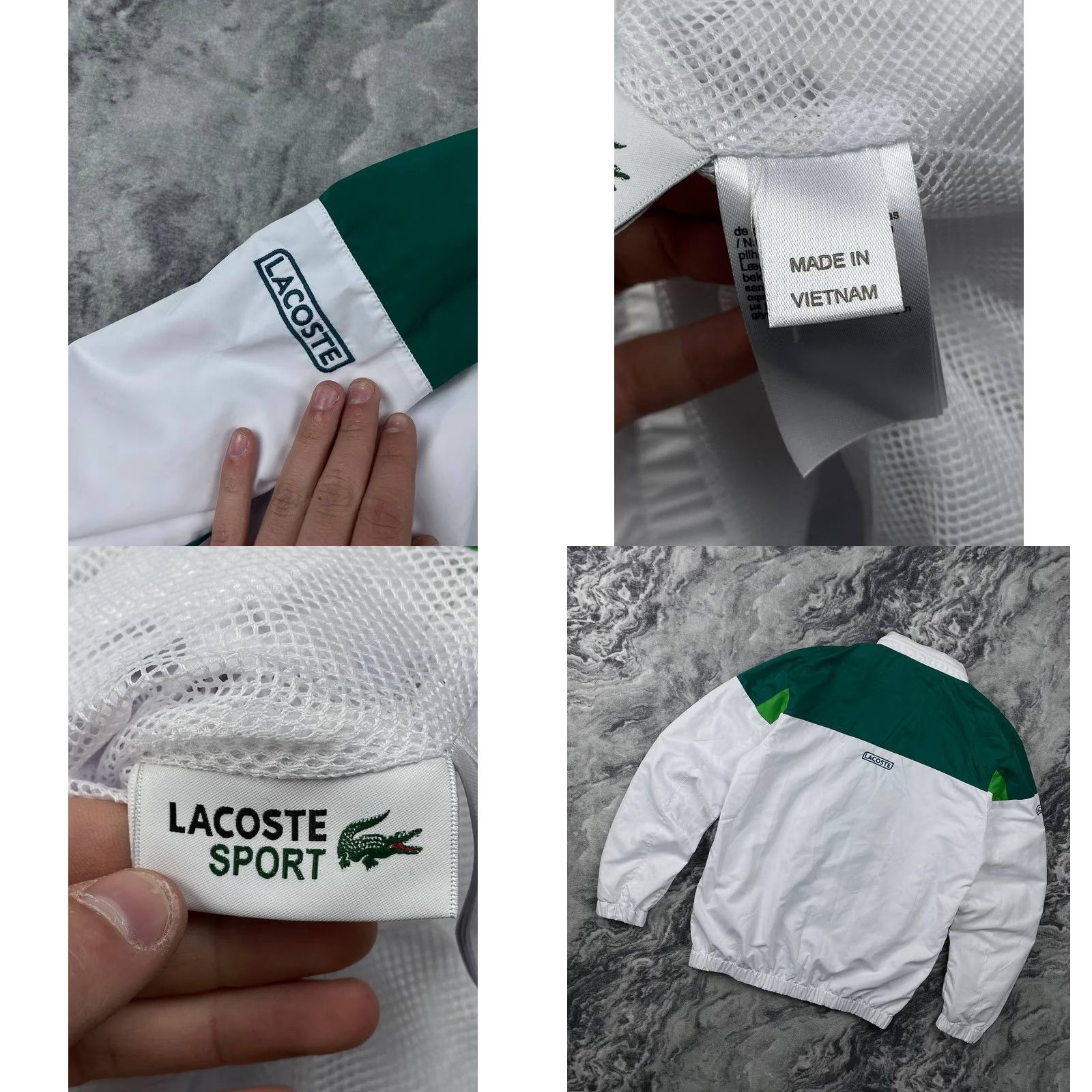 Lacoste Lacoste Sport Jacket Windbreaker Men XL White Zip Casual Size US XL / EU 56 / 4 - 8 Thumbnail