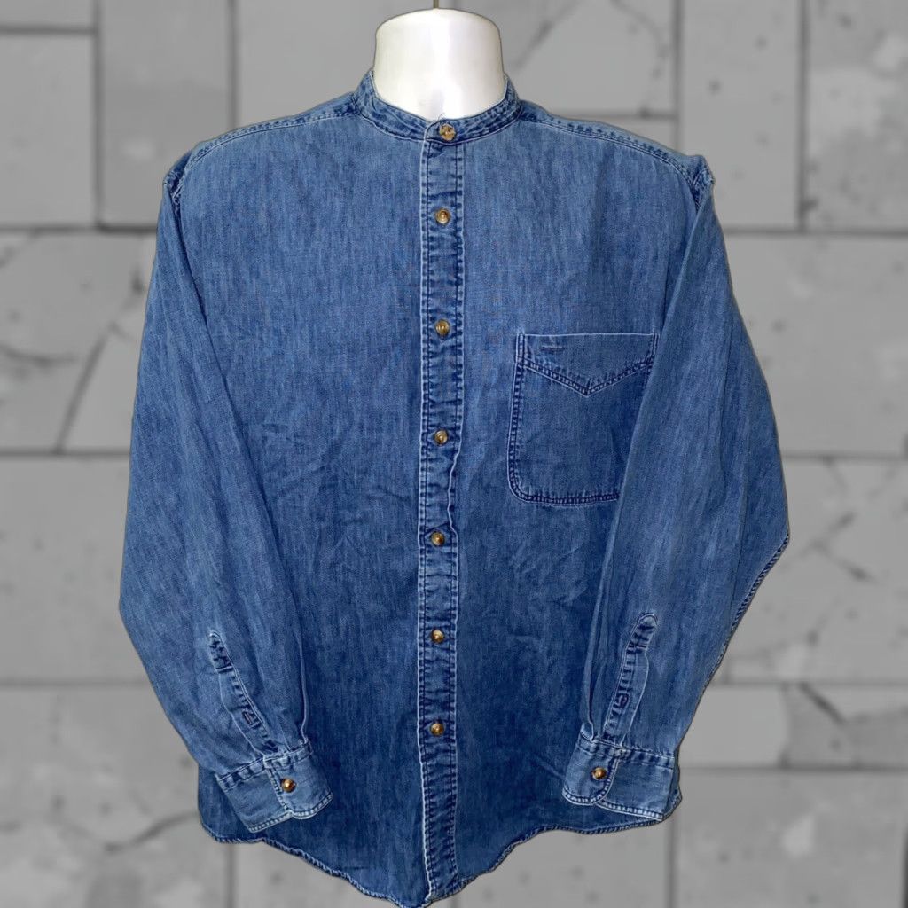 Vintage Cartwright And Danewell Men's Blue Cotton Long Sleeve Button-Up Shirt Size L Casual Size US L / EU 52-54 / 3 - 1 Thumbnail