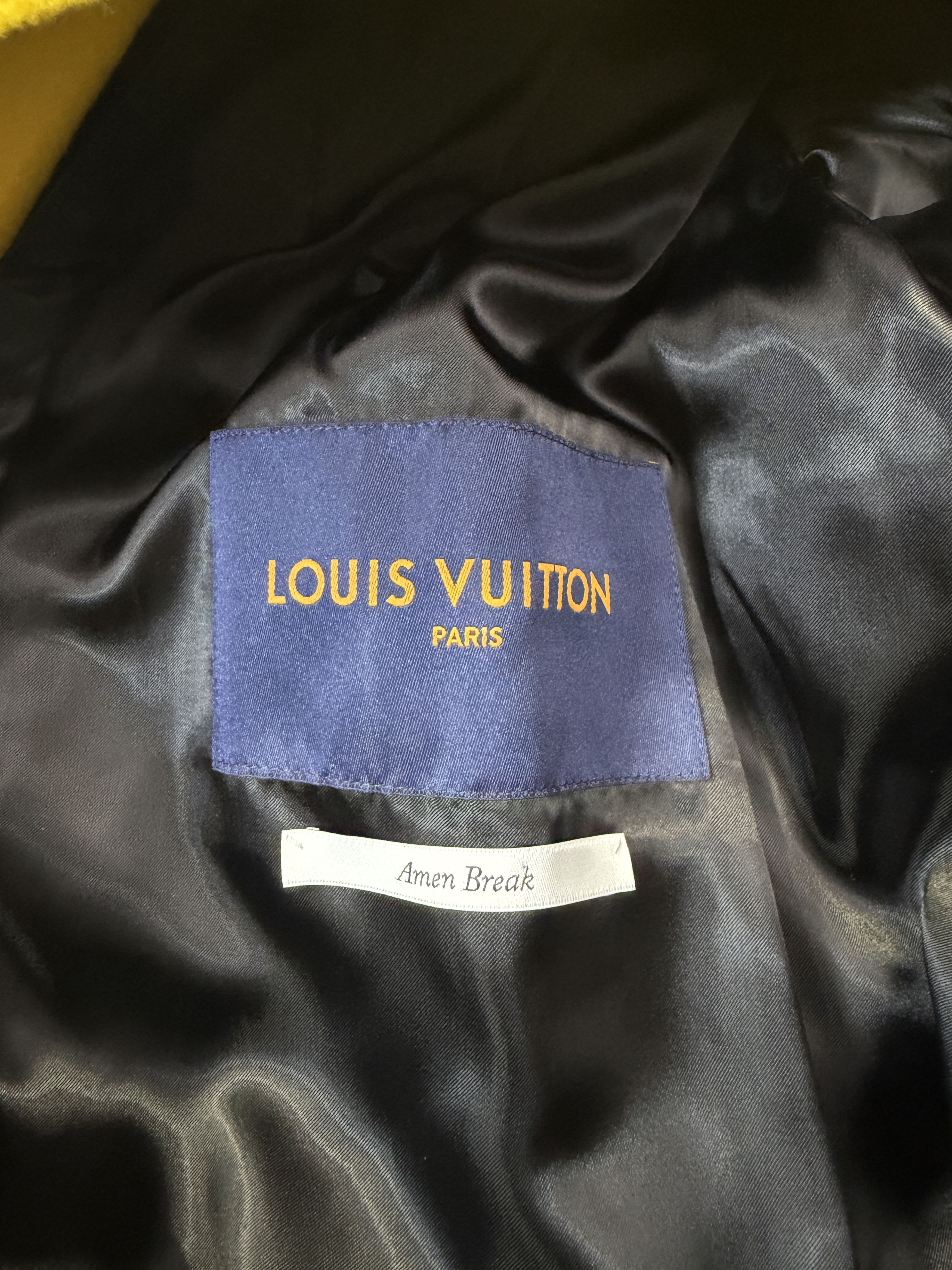 Louis Vuitton Louis Vuitton Virgil Leather Wool Embroidered Jacket Size US L / EU 52-54 / 3 - 7 Thumbnail