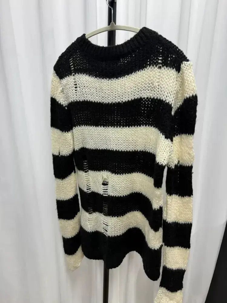 Ann Demeulemeester Sz 40 Ann Demeulemeester Distressed Knitwear Sweater Size US M / EU 48-50 / 2 - 1 Thumbnail