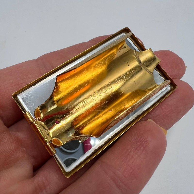 Vintage Vintage Kigu Lipstick Holder Mirror Purse Accessory Size ONE SIZE - 5 Thumbnail