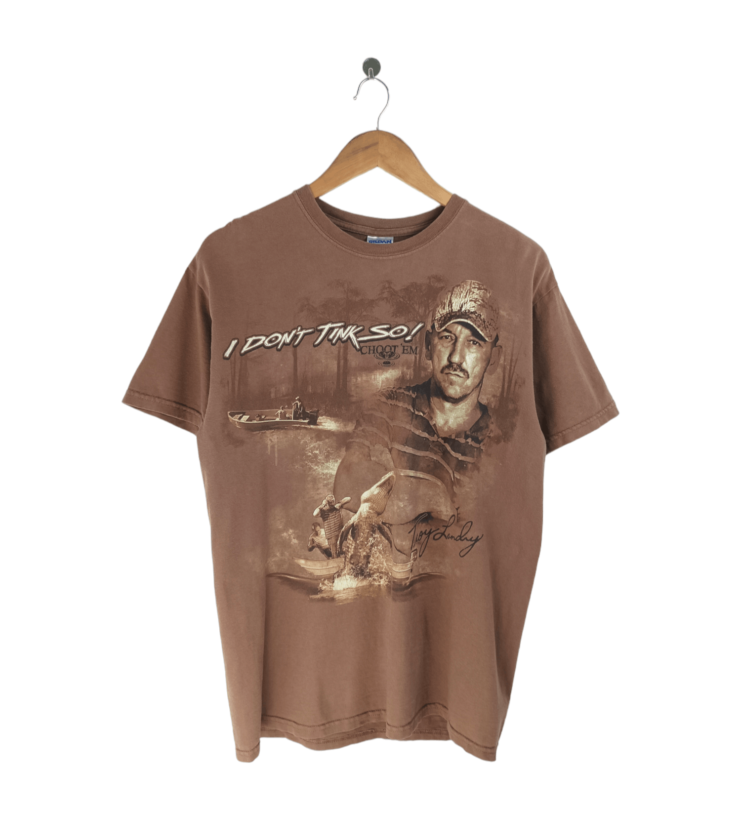 VINTAGE Y2K FADED TROY LANDRY CHOOT 'EM ALLIGATOR HUNTING