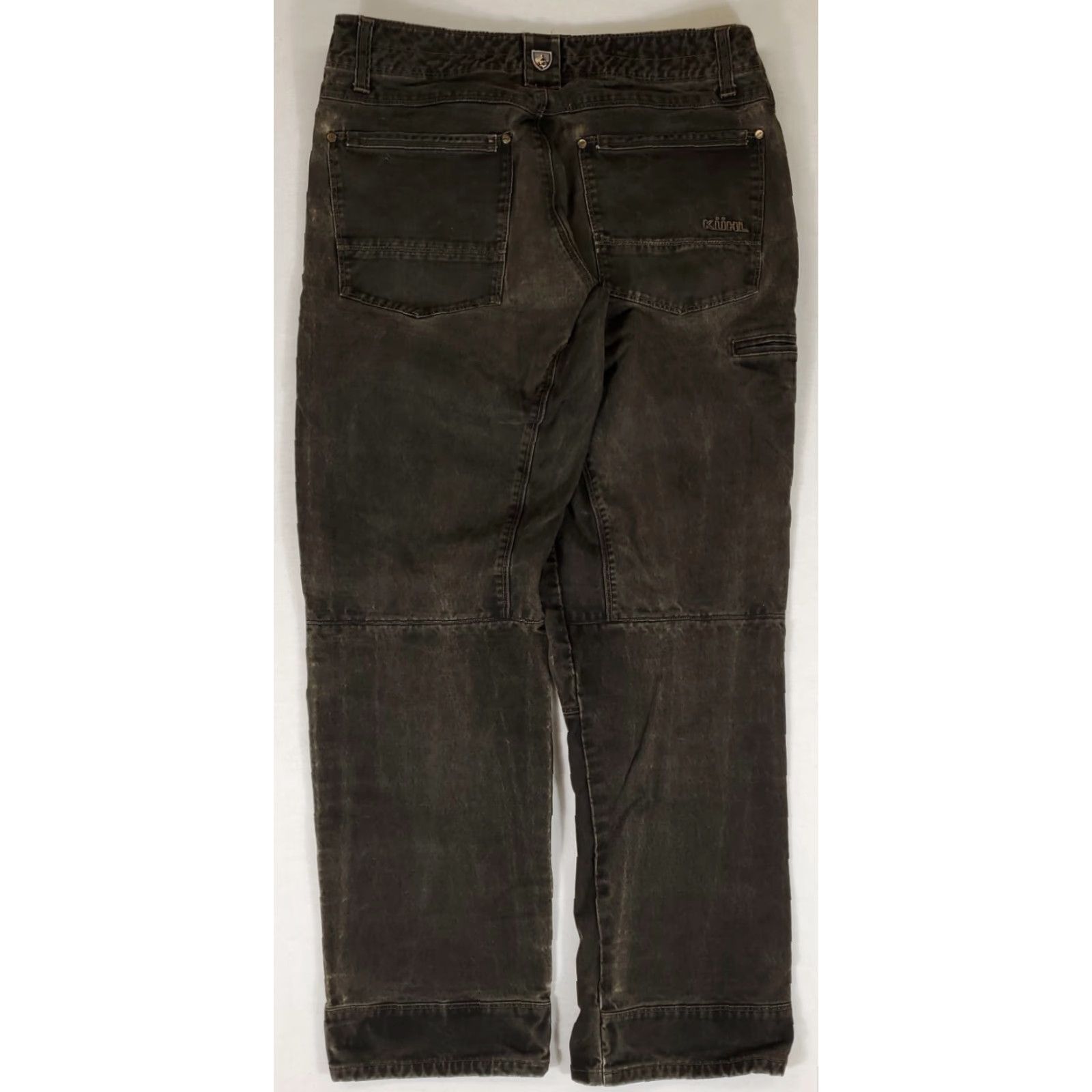 Vintage VINTAGE Kuhl Jeans Crag Series Jeans Mens 33x32 Brown Patina Dye Straight Size US 33 - 6 Thumbnail