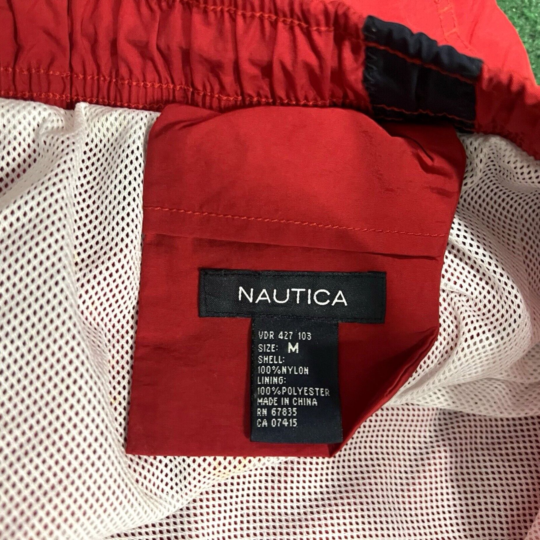 Nautica VINTAGE Nautica Men’s Red Swim Trunks Size Medium Inseam Summer Swim Beach Size US 31 - 4 Thumbnail