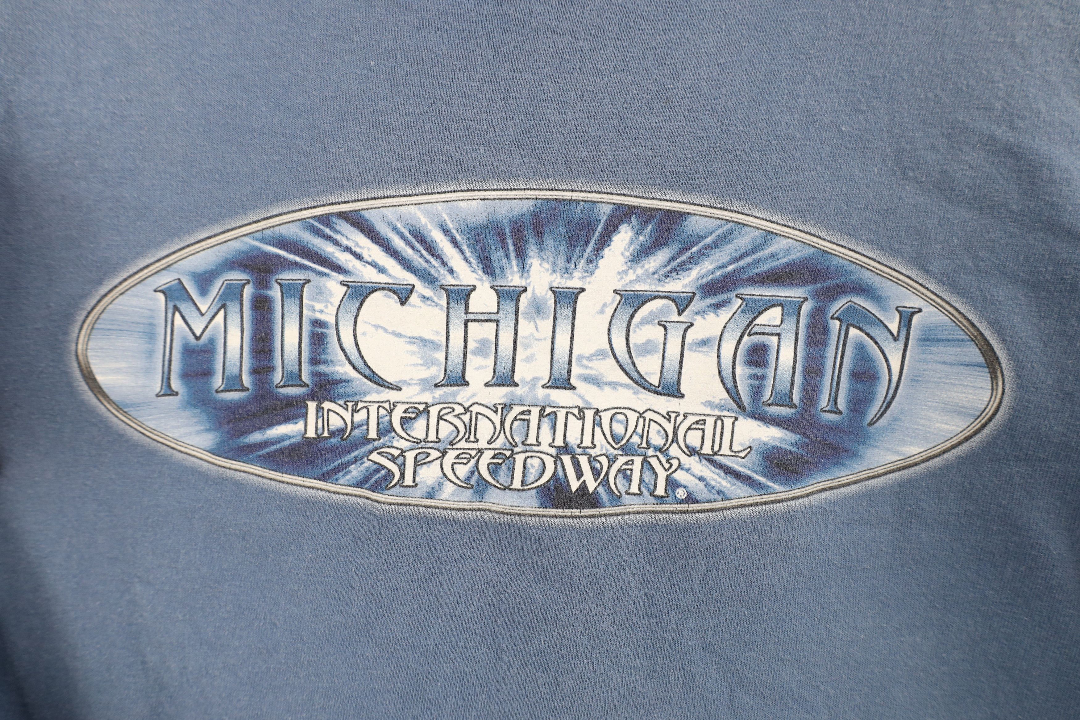 Vintage Vintage NASCAR MIS Michigan International Speedway T-Shirt Size US L / EU 52-54 / 3 - 4 Thumbnail