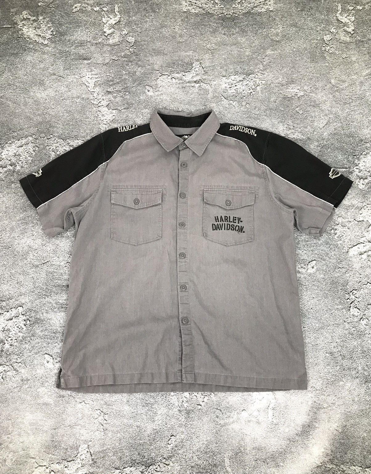 Harley Davidson × Vintage Harley Davidson Short Sleeve Pop Shirt,Activewear,Biker Size US XL / EU 56 / 4 - 1 Thumbnail