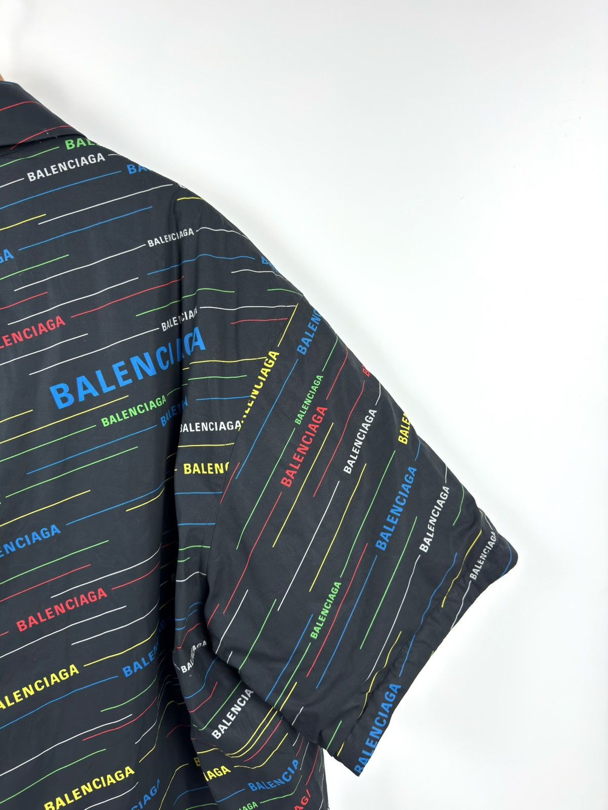 Balenciaga Balenciaga Rainbow Logo Padded Bottom OverShirt/Jacket Size US S / EU 44-46 / 1 - 10 Thumbnail