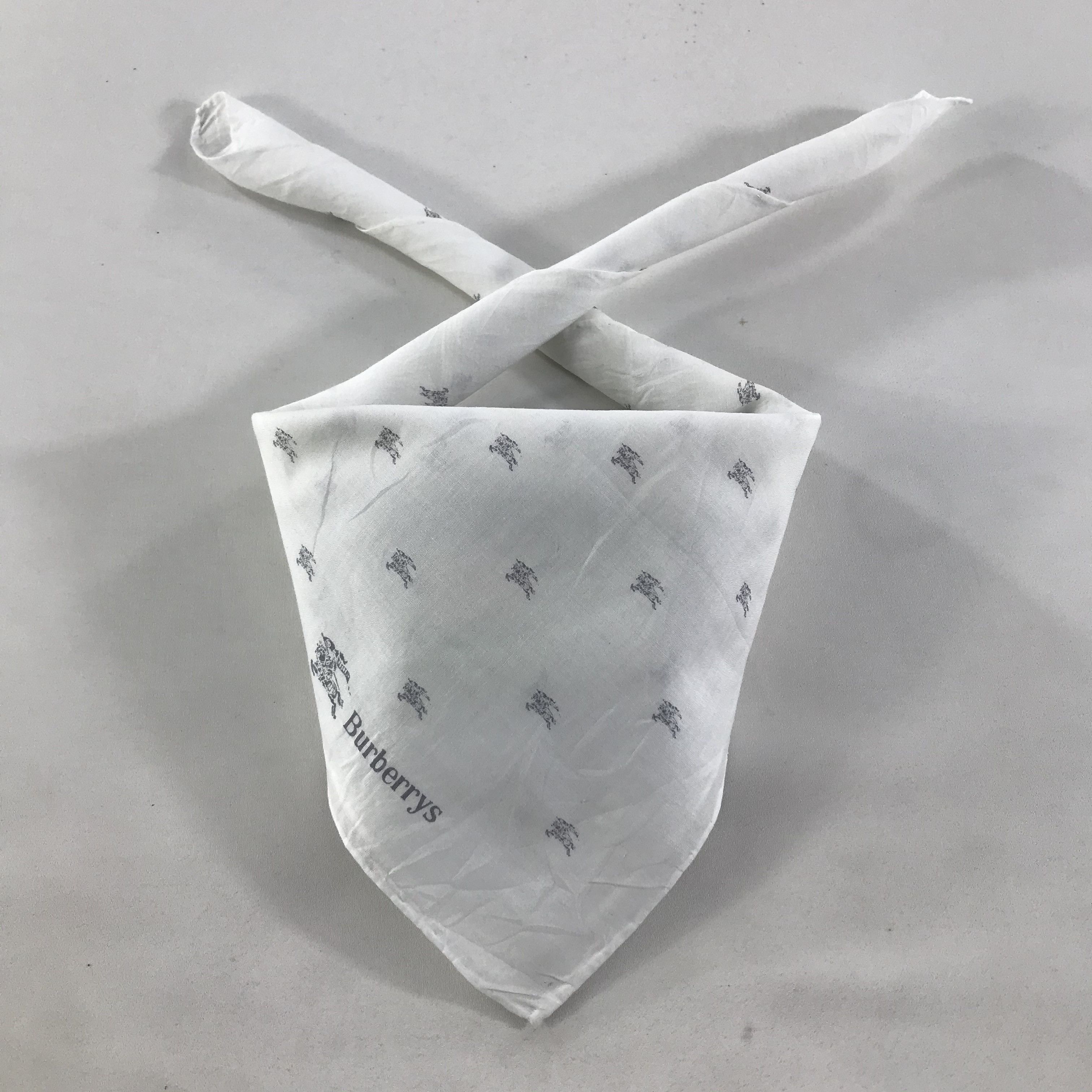 Burberry × Vintage Burberry Bandana / Handkerchief / Neckerchief - S1390 Size ONE SIZE - 3 Thumbnail