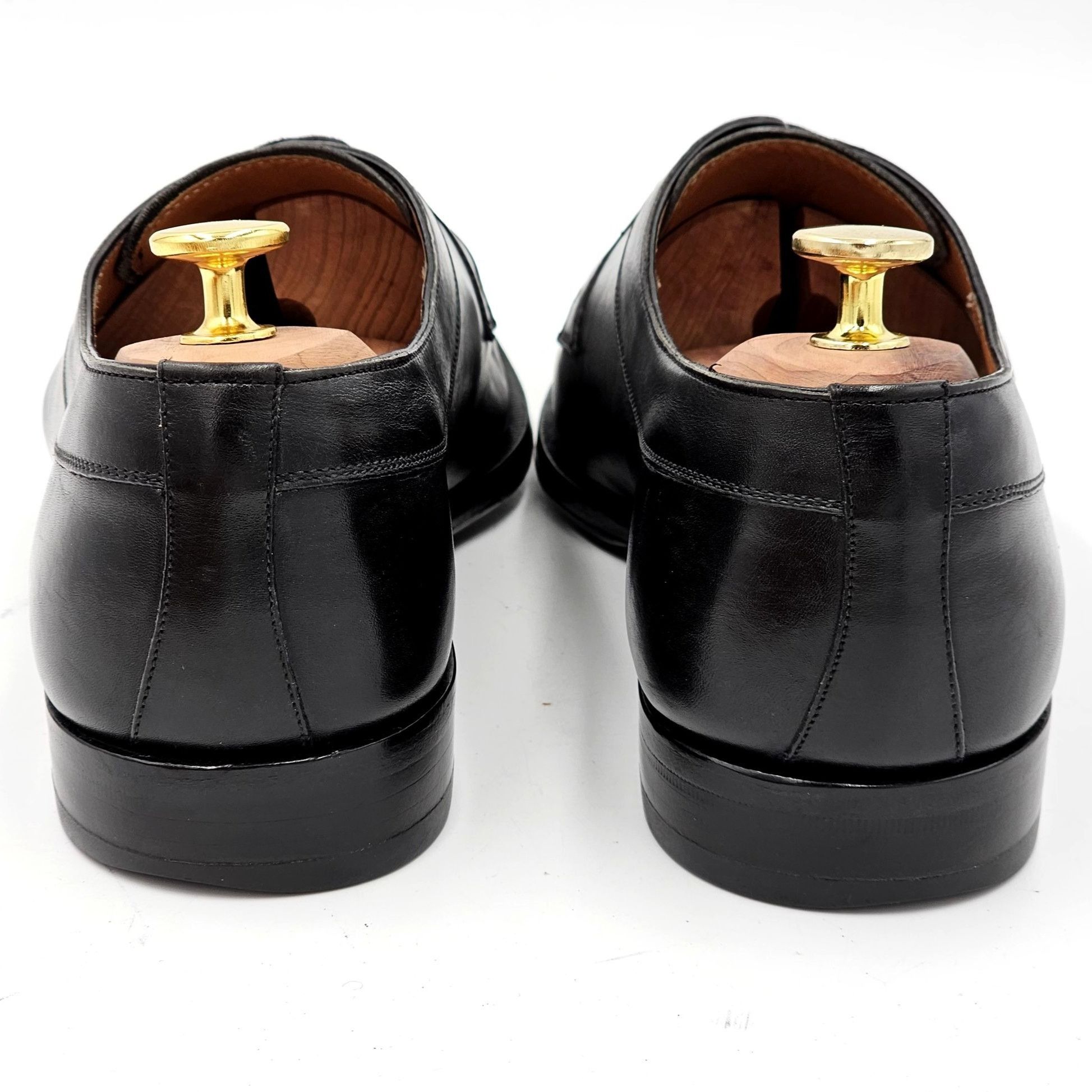 Mezlan Mezlan Spain Mens 8 Black Calfskin Leather Dress Shoes Derby Size US 8 / EU 41 - 6 Thumbnail