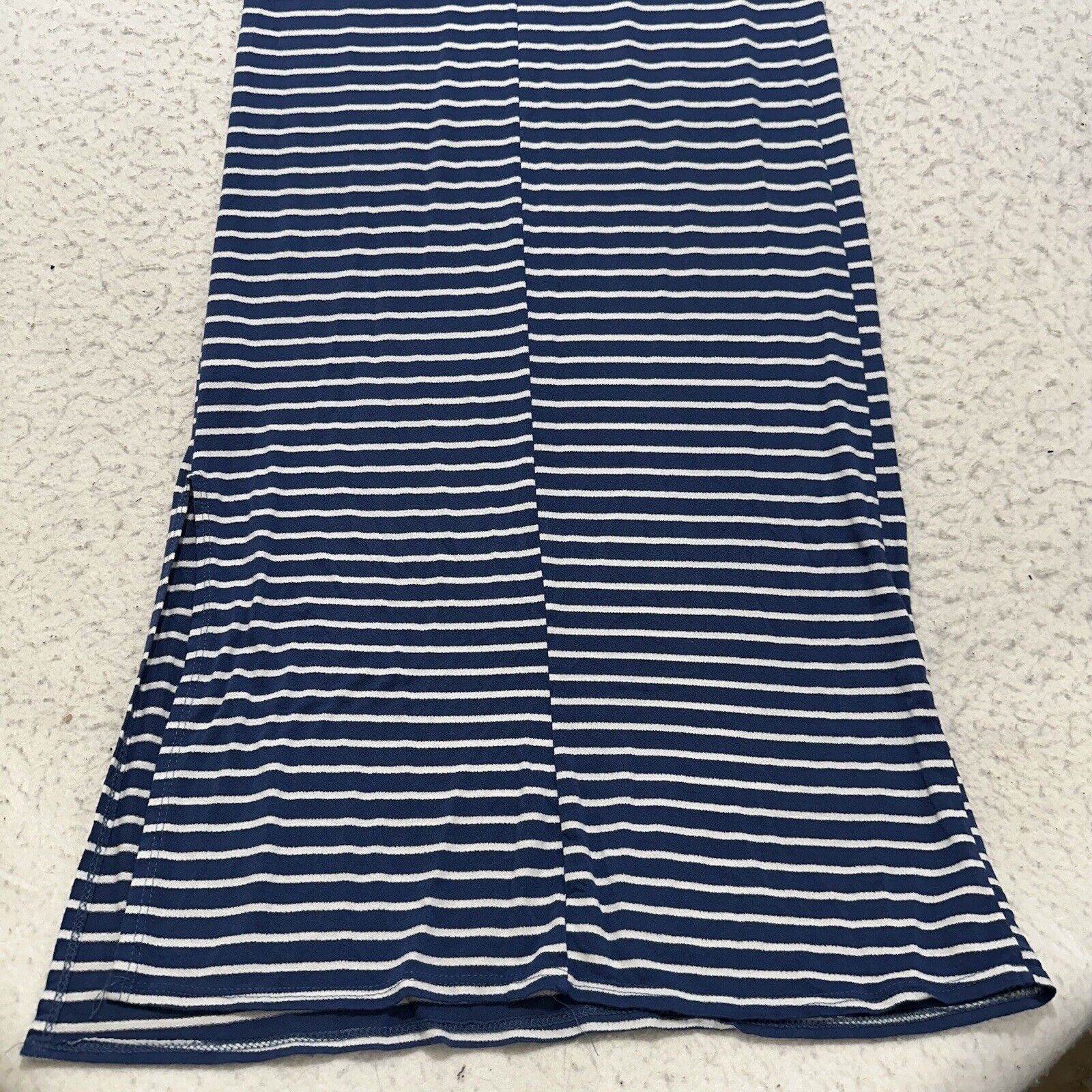 Other Olivia Rae Small Short Sleeve Shift Maxi Dress Blue Striped Size S / US 4 / IT 40 - 11 Thumbnail