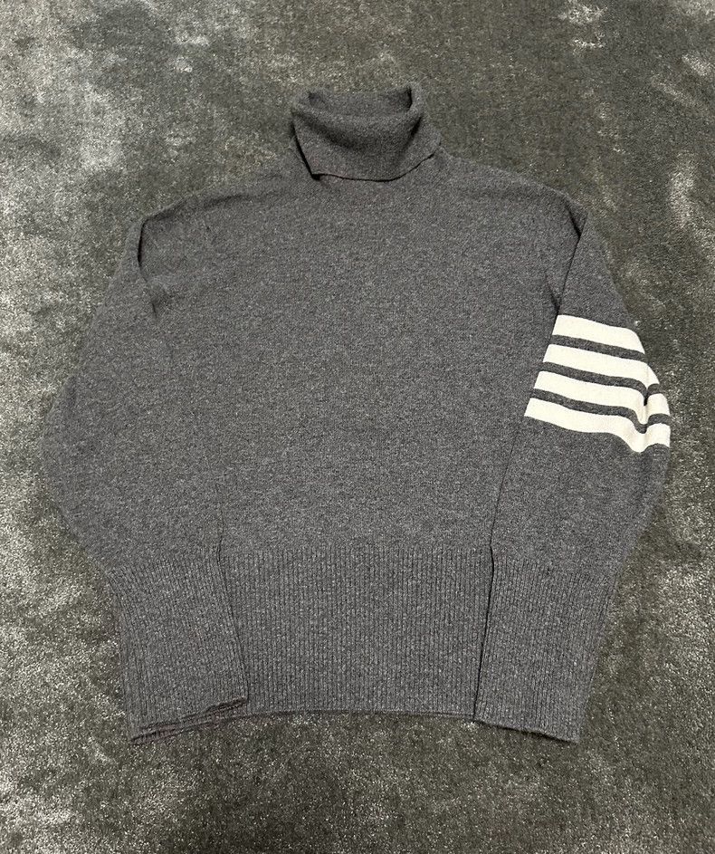 Thom Browne Cashmere high collar pullover sweater