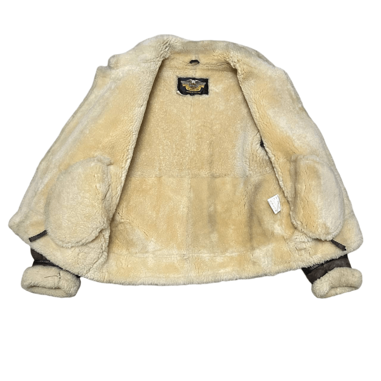 Harley Davidson Vintage Harley Davidson Motorcycle Sheepskin Leather Jacket Size US S / EU 44-46 / 1 - 6 Thumbnail