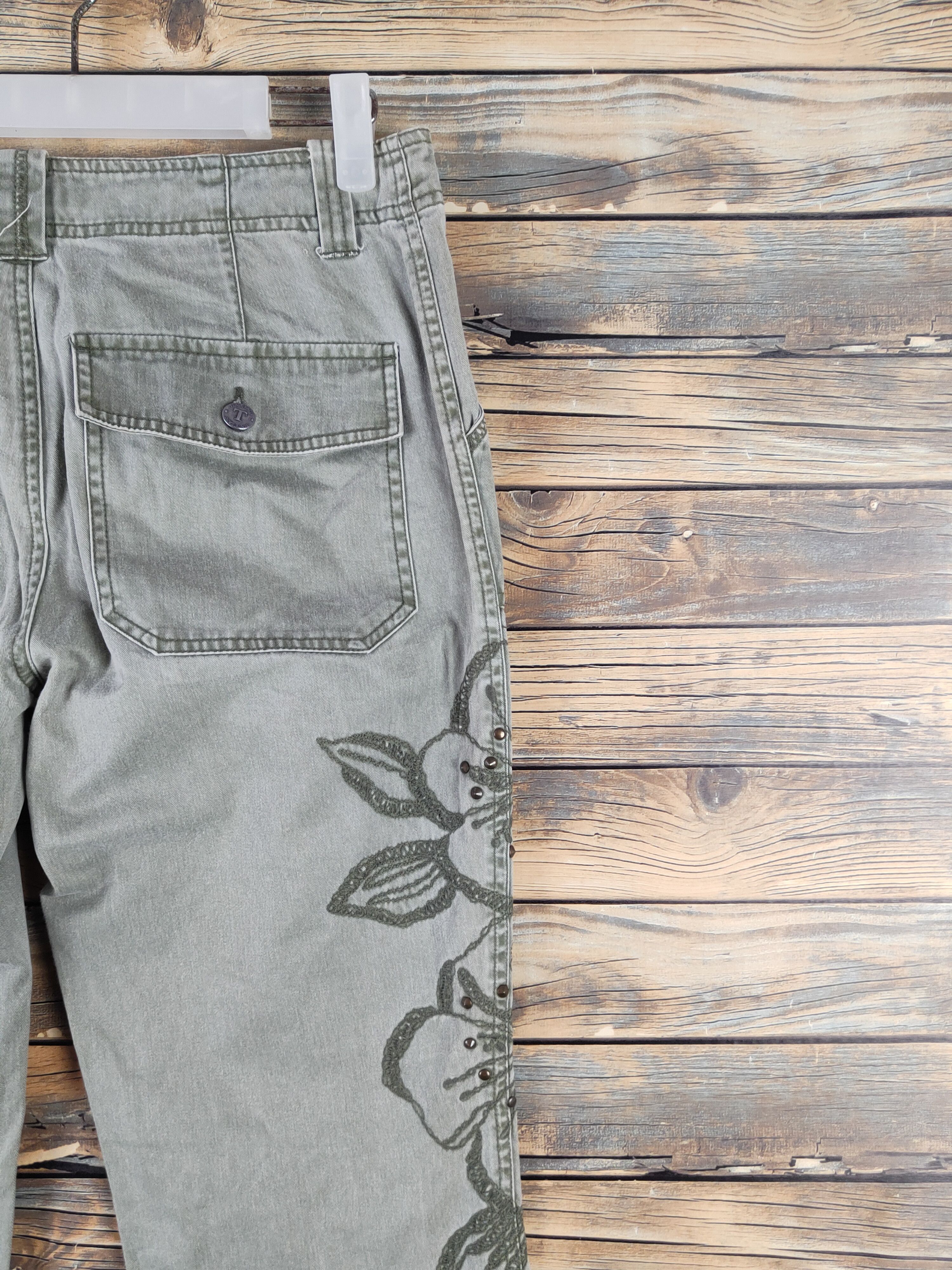 Japanese Brand DL Tint Green Faded Multipocket Casual Pants #962 Size 28" / US 6 / IT 42 - 10 Thumbnail