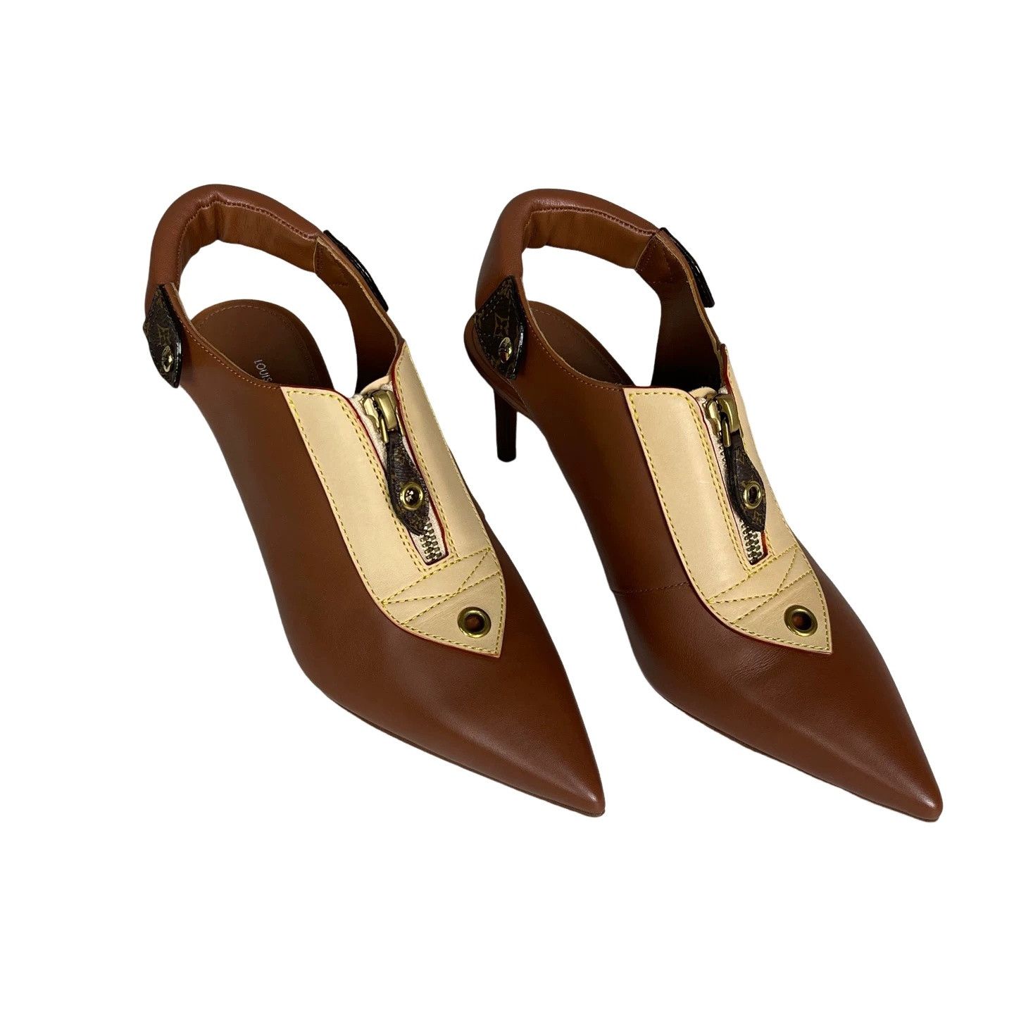 Louis Vuitton Louis Vuitton Monogram Slingback Heels Size 37 Size US 7 / IT 37 - 1 Thumbnail