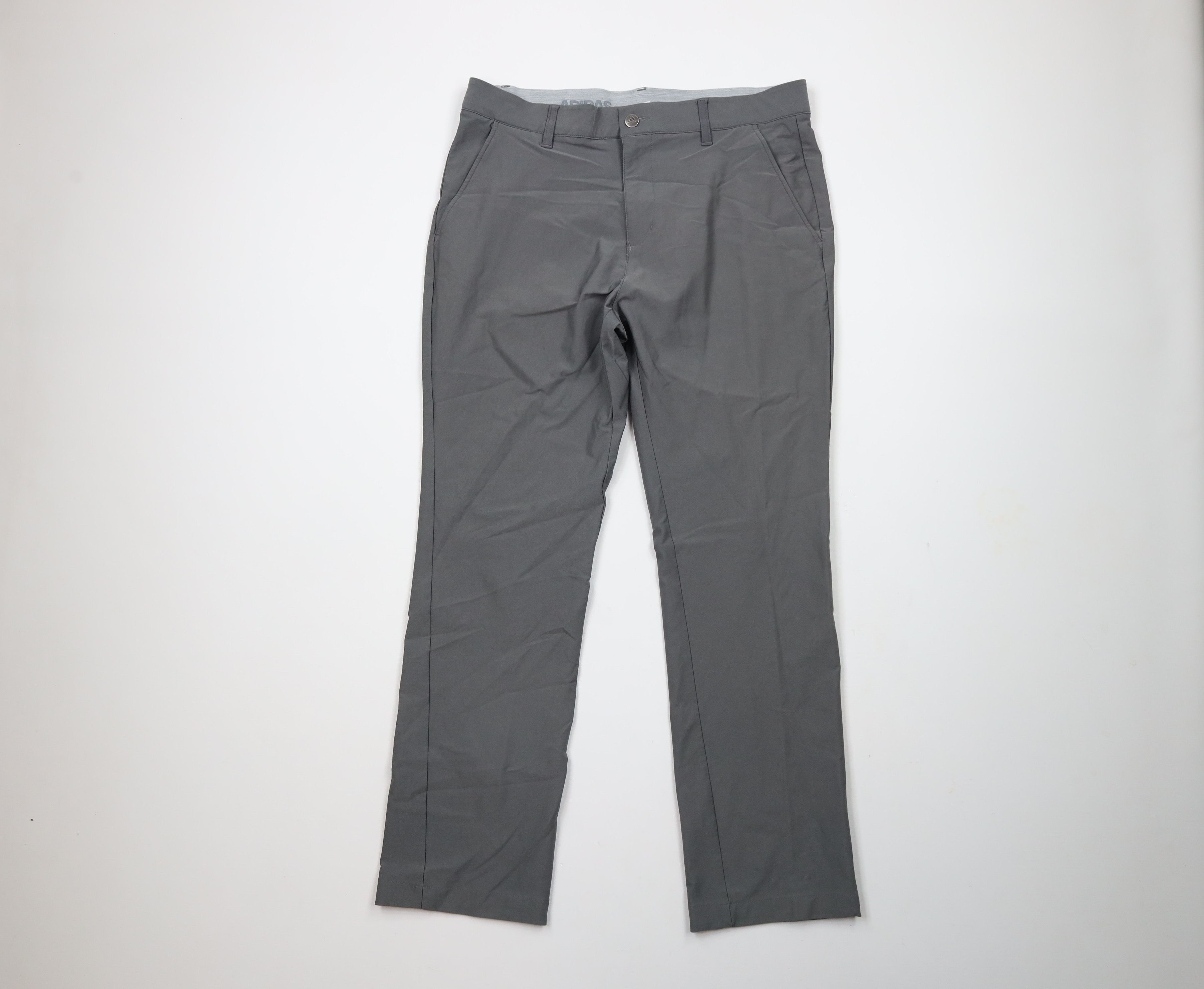 Adidas × Vintage Adidas Golf Out Flat Front Tech Golfing Chino Pants Gray Size US 32 / EU 48 - 1 Thumbnail