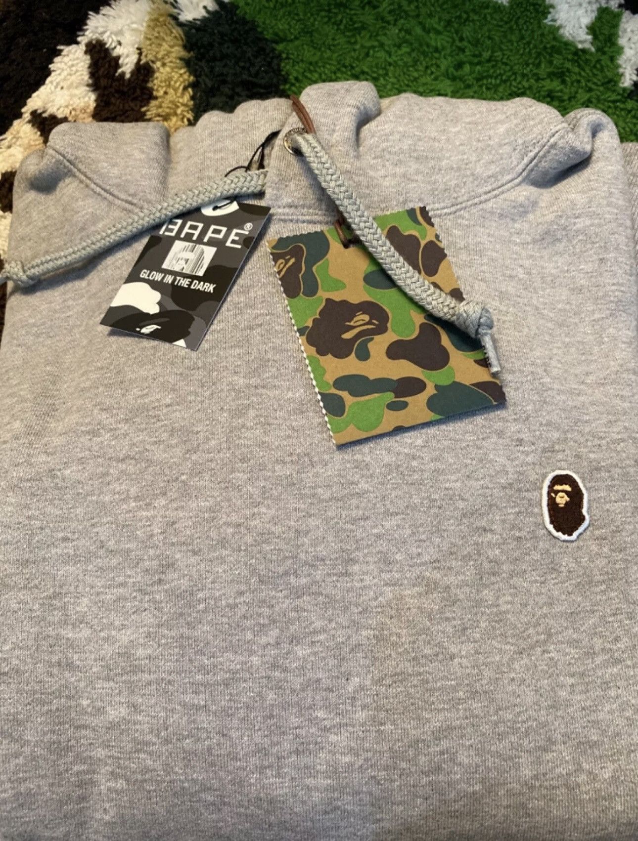 Bape A Bathing Ape Gray Hoodie Size M Size US M / EU 48-50 / 2 - 3 Thumbnail