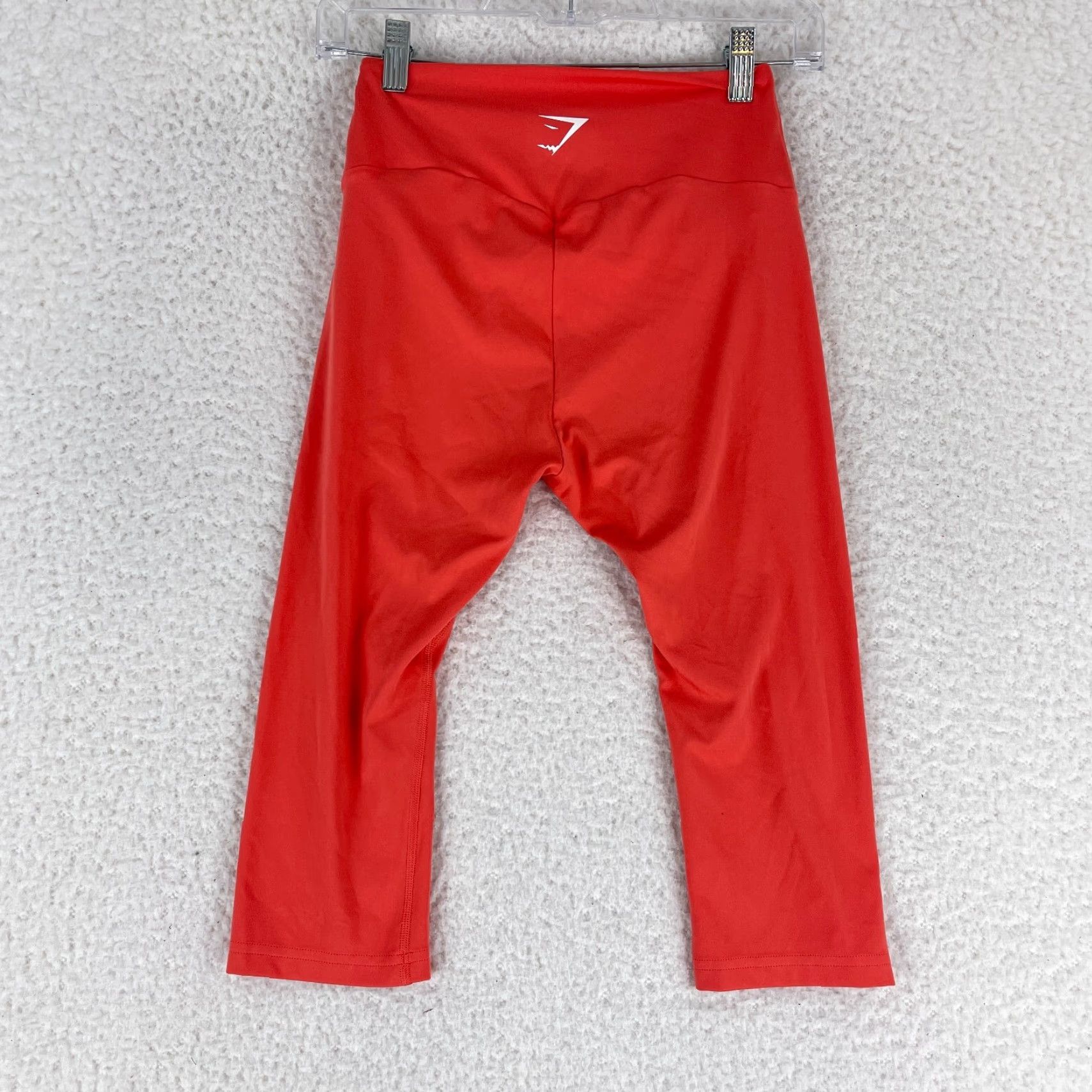Gymshark Gymshark Leggings Womens Medium Orange Mid-Rise Calf Length Pull On Athletic Style Cropped Inseam 14" Casual Fit Mens Womens Girls Size 32" / US 10 / IT 46 - 7 Thumbnail