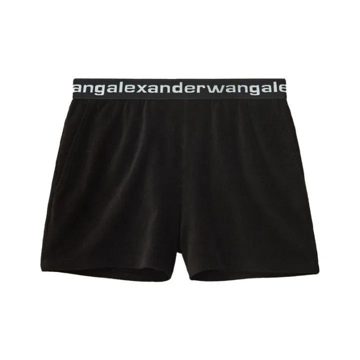 Alexander Wang Alexander Wang Black Corduroy Shorts for Women - Size 24" / US 00 / IT 34 - 1 Thumbnail