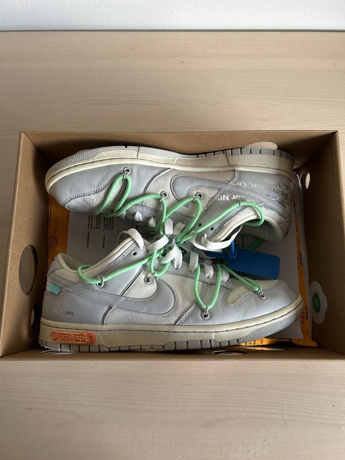 Nike × Off-White Off White - Dunk low LOT 26 Size US 9.5 / EU 42-43 - 1 Thumbnail
