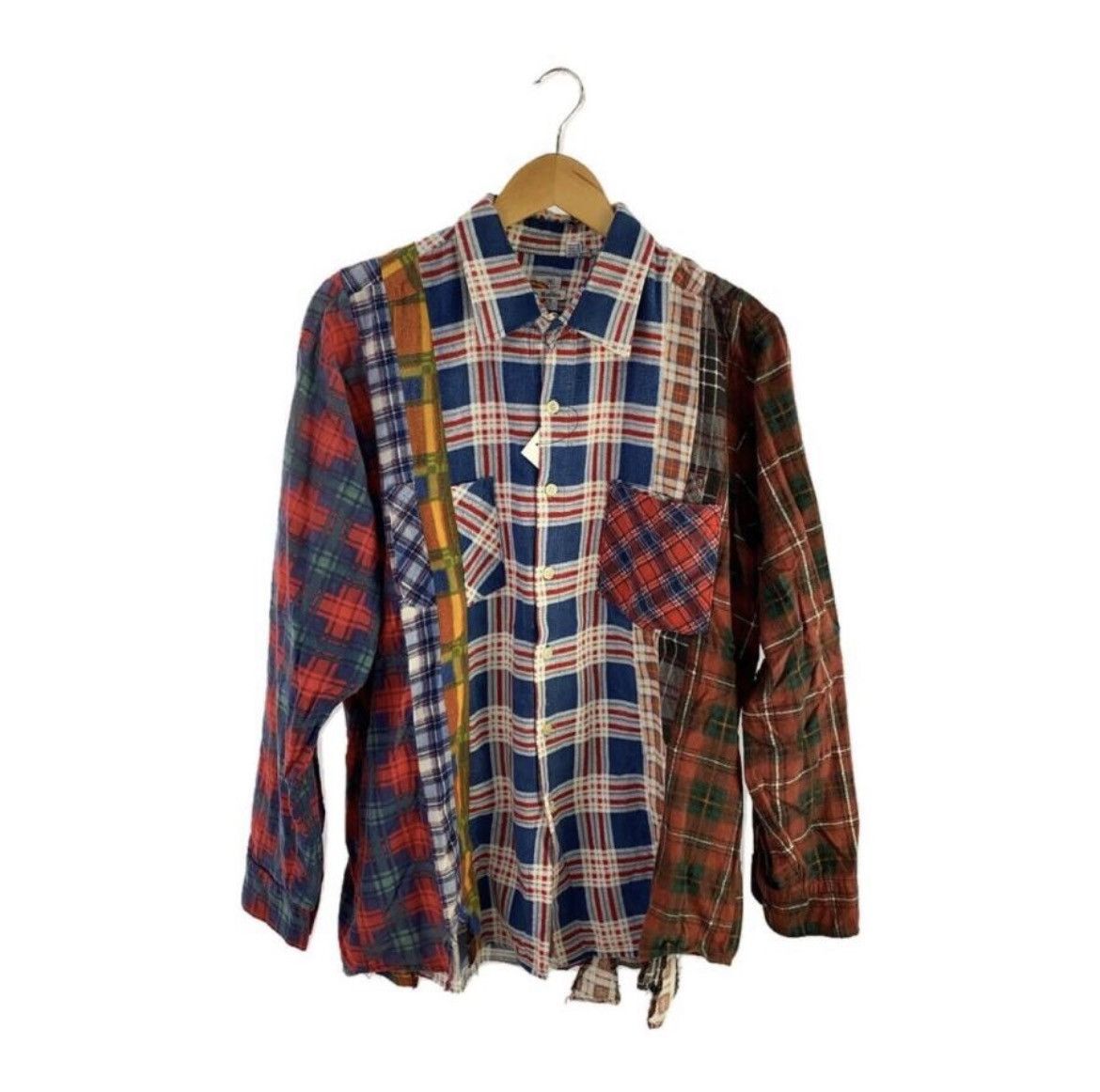 Pre-owned Needles Rebuild By  Flannel Shirt In Multicolor