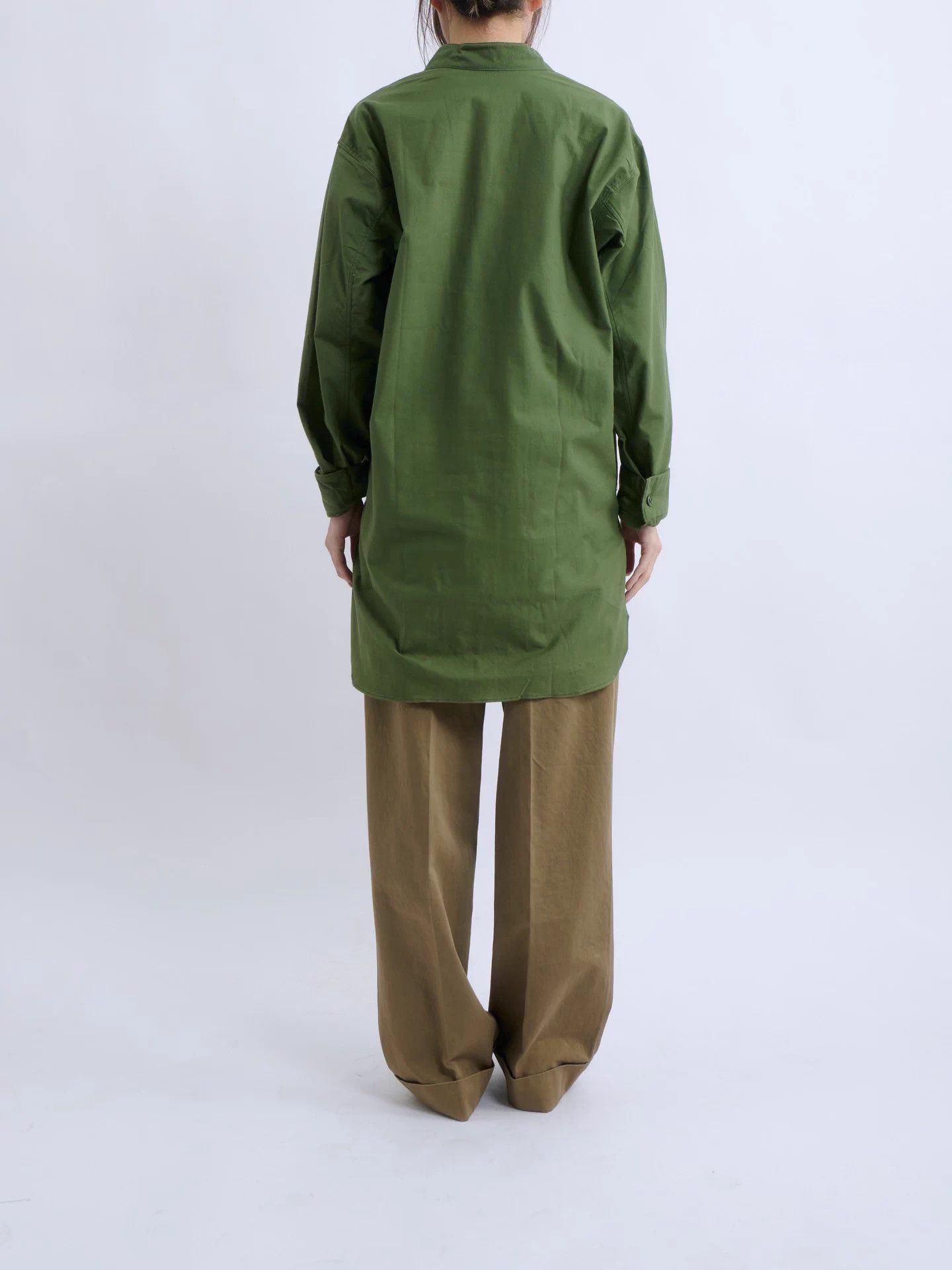 Other SWEDISH ARMY M55 Pullover 55 Early Collarless Green Size US XL / EU 56 / 4 - 5 Thumbnail